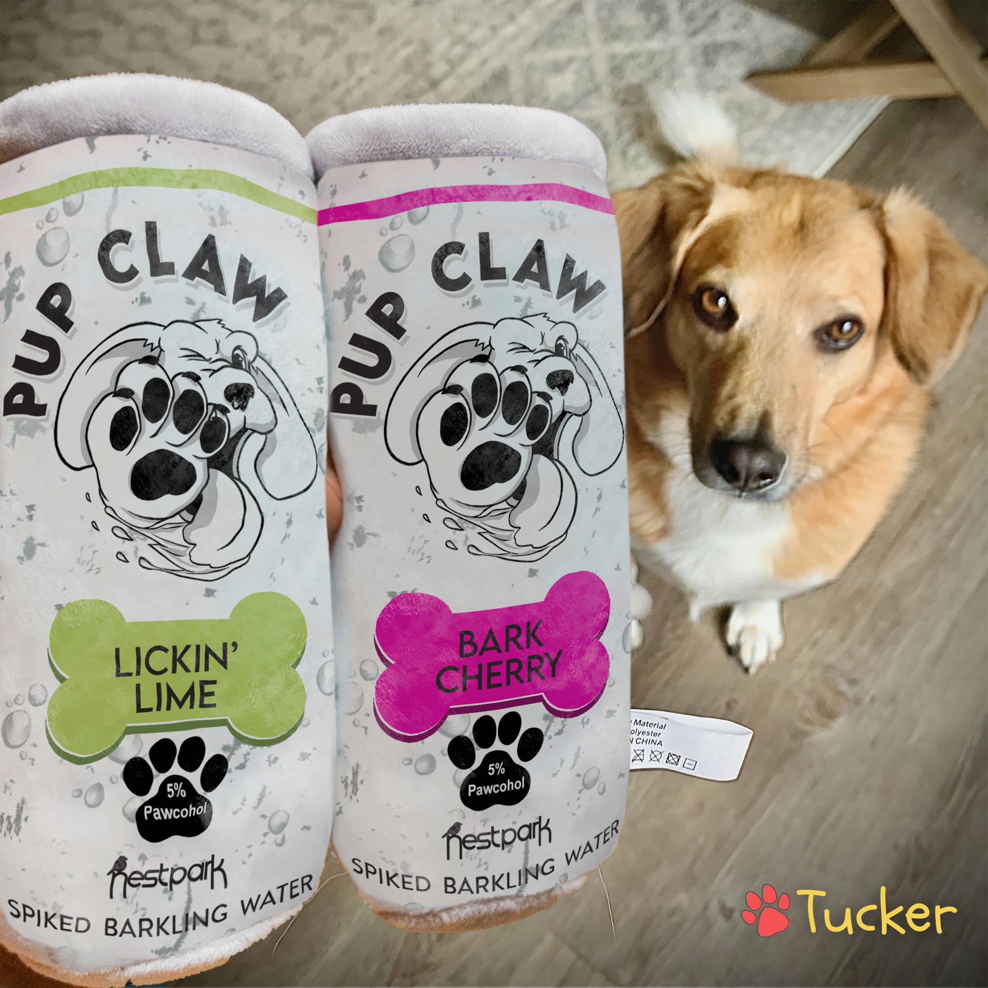 Nestpark Pup Claw Dog Toys - Funny Cute Plush Dog Toys With Squeaker - Parody Dog Toy (2 Pack) (Original Pack)