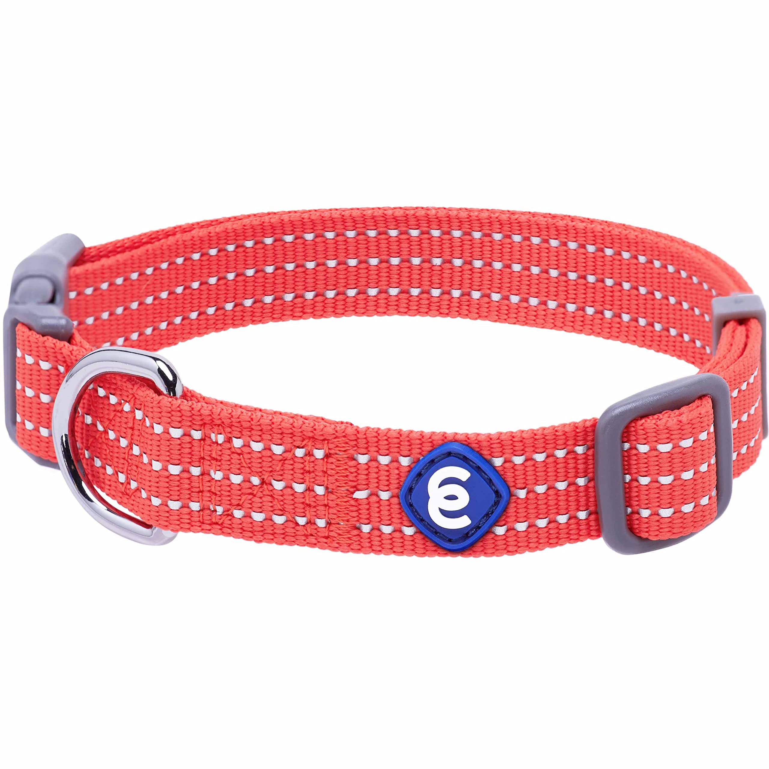 Blueberry Pet Essentials Matching Medium Dog Collar | Adjustable Classic Solid Color Nylon Dog Collars for Medium Dogs | Reflect