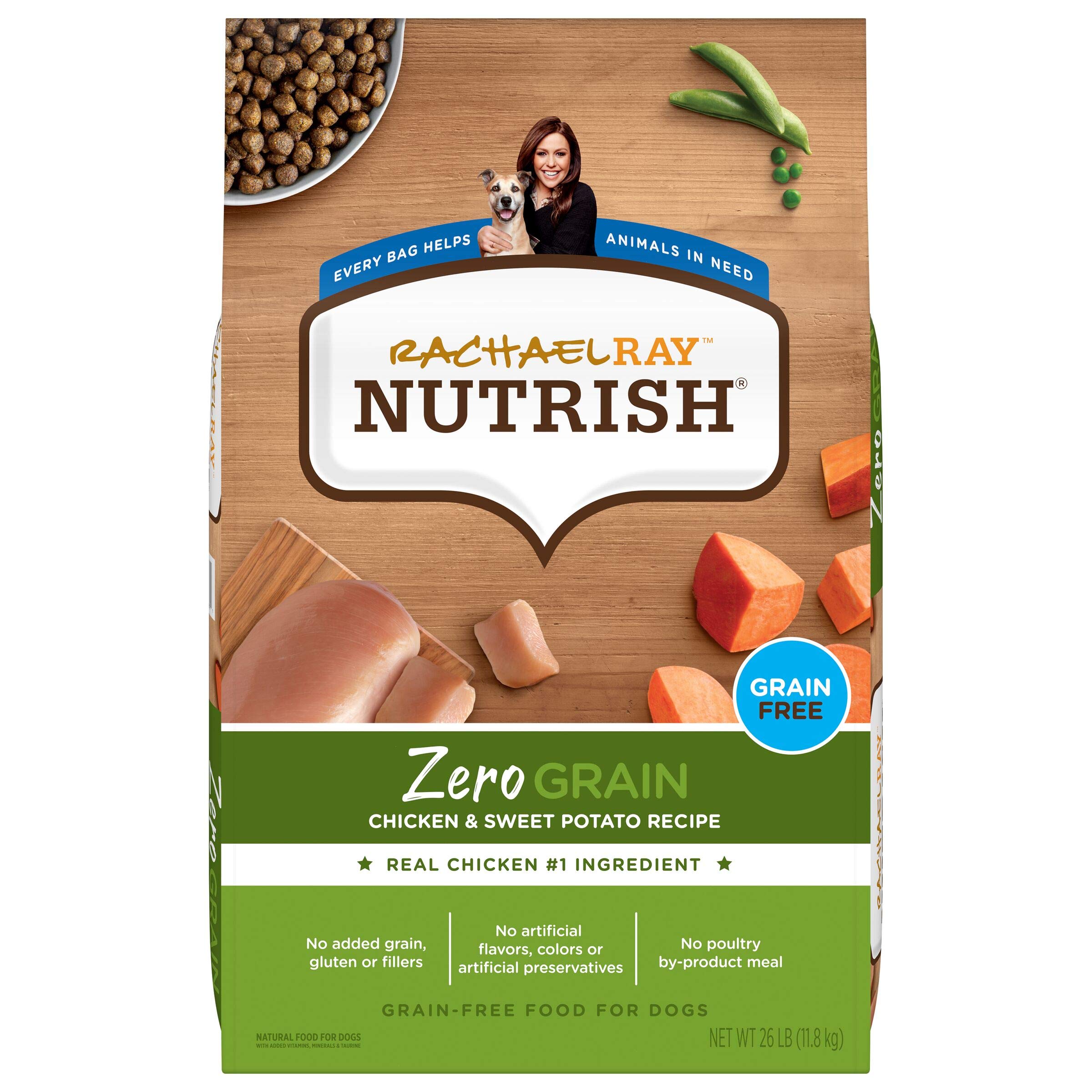 Nutrish Grain Free Chicken & Sweet Potato Recipe Dry Dog Food, 26 lb. Bag, Packaging May Vary (Rachael Ray)