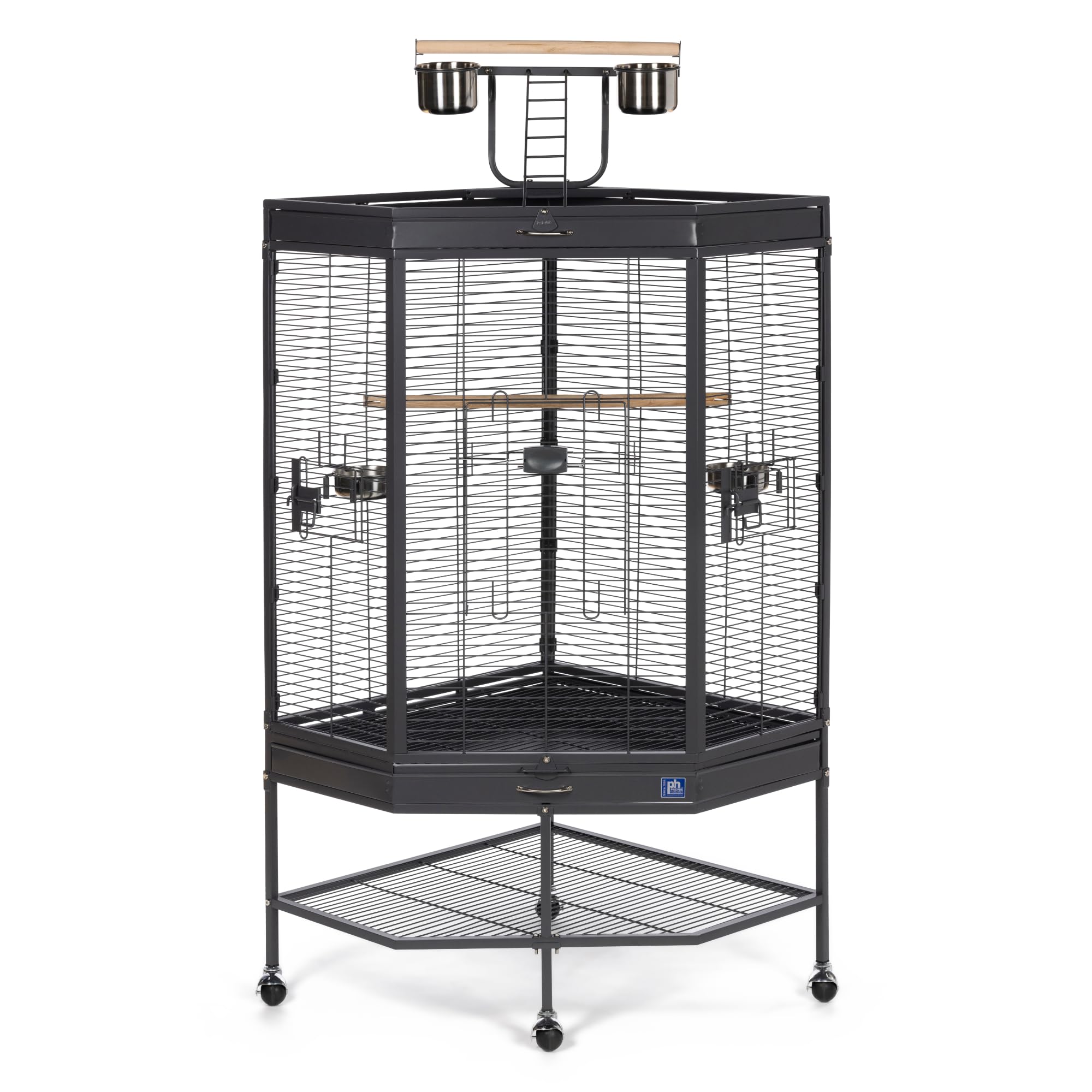 Prevue Pet Products Corner Bird Cage with Playtop