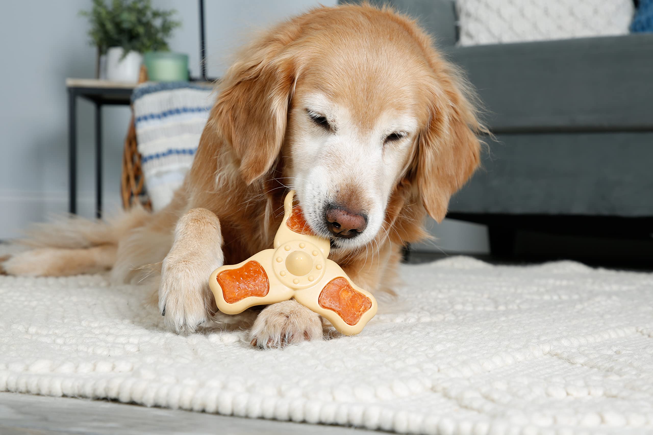 Hartz chew An clean chew Toy and Treat in One chicken Flavored Tri-Point Dog Toy, Medium