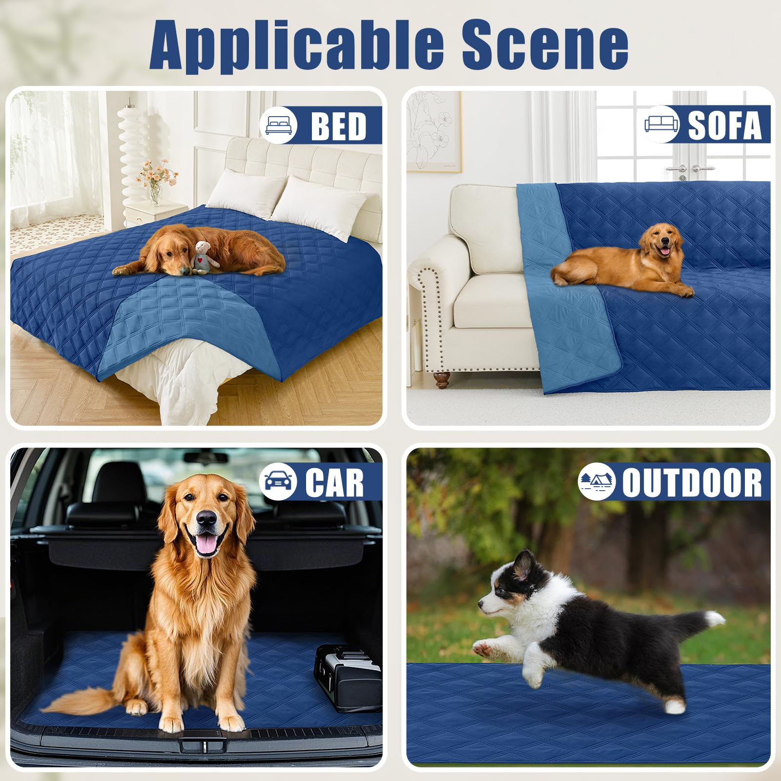 Smiry Waterproof Dog Bed Cover Blanket 30X70, Soft Reversible Pet Blanket, Washable Leakproof Cats Dogs Couch Cover For Sofa, Co