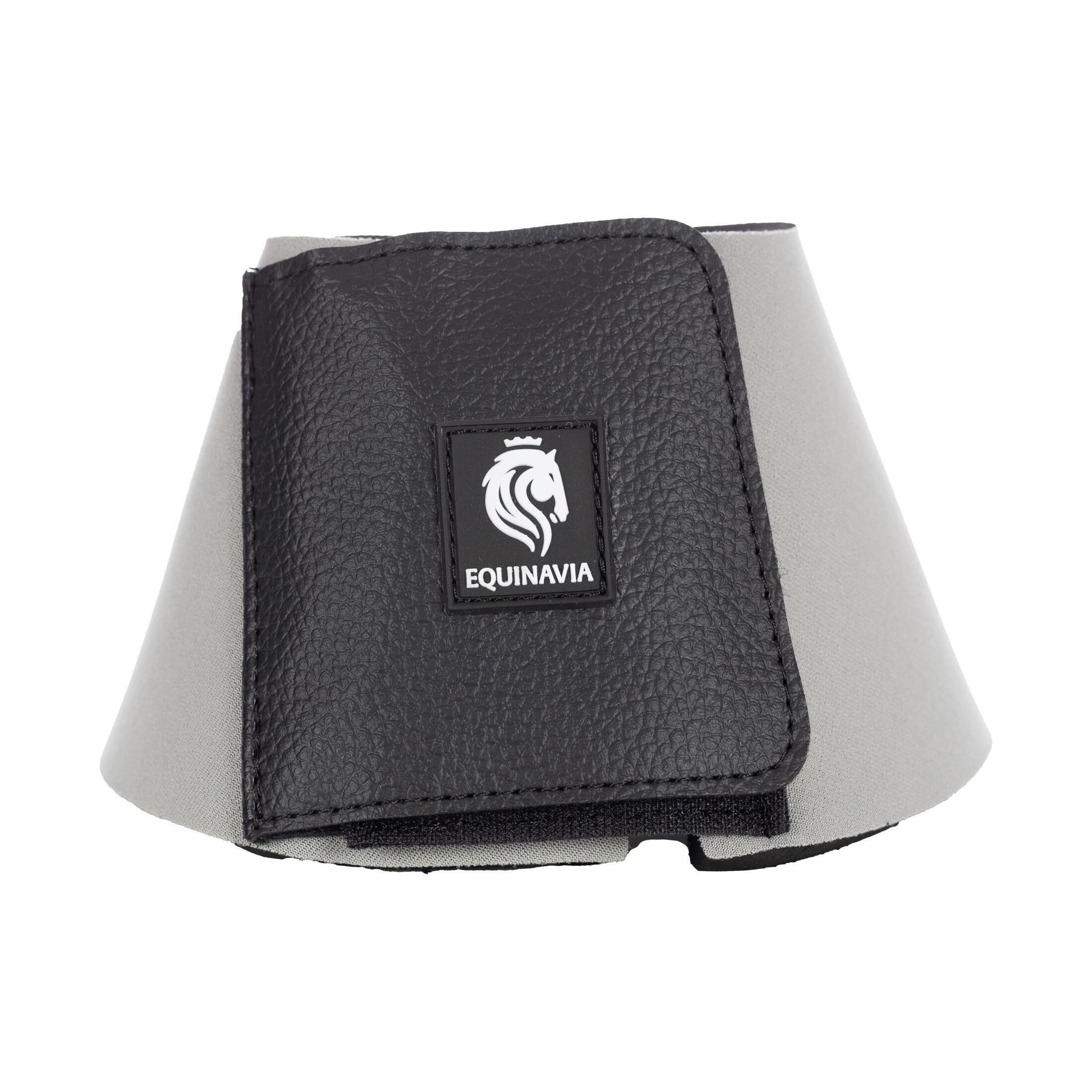 Equinavia Toki Bell Boots For Horses | Neoprene Overreach Boots - Steel Grey - M