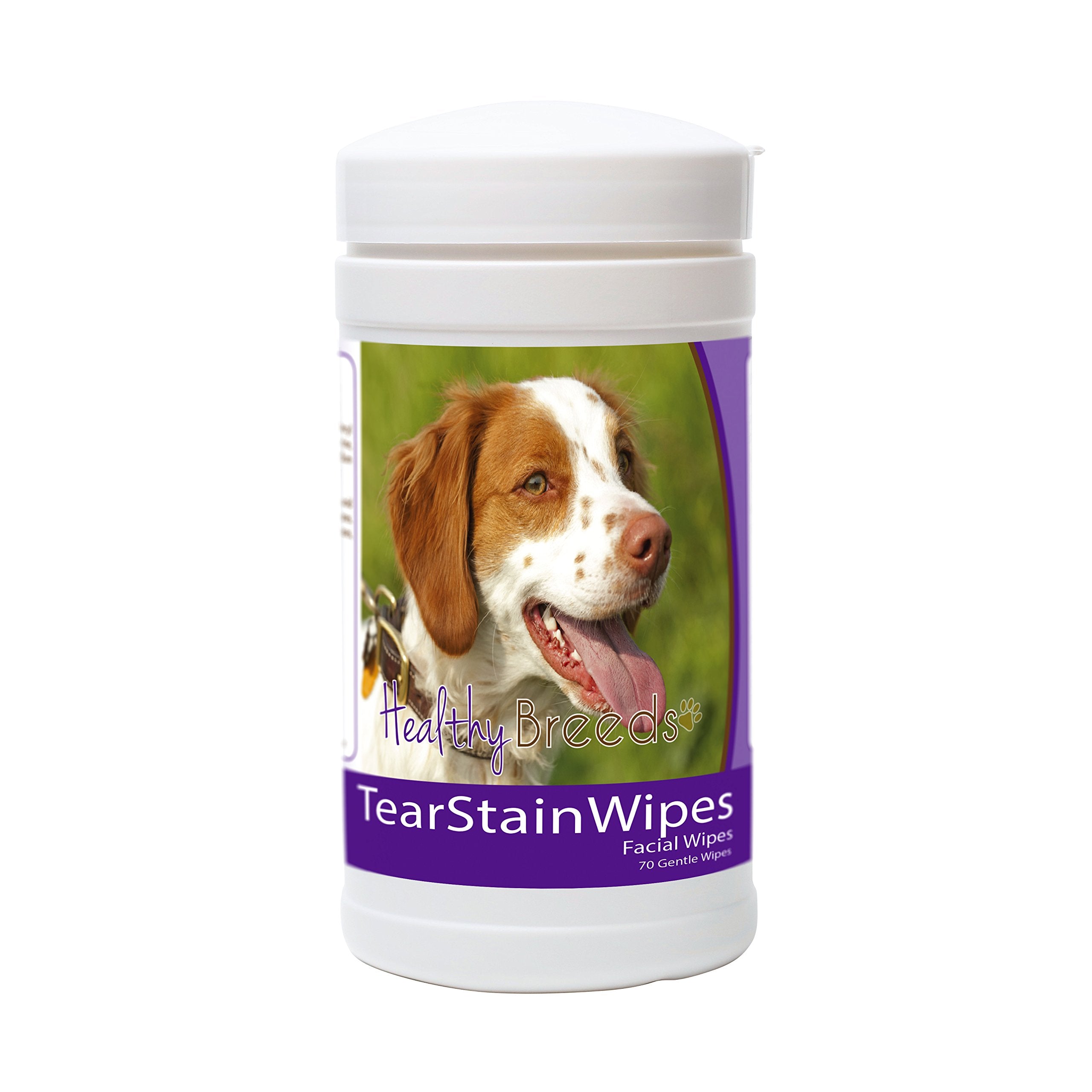 Healthy Breeds Brittany Tear Stain Wipes 70 Count