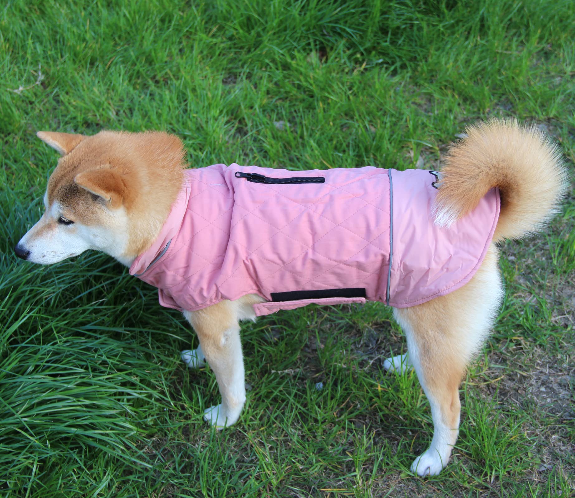 Vecomfy Reversible Dog Coats For Small Dogs Waterproof Warm Puppy Jacket For Cold Winter,Pink S