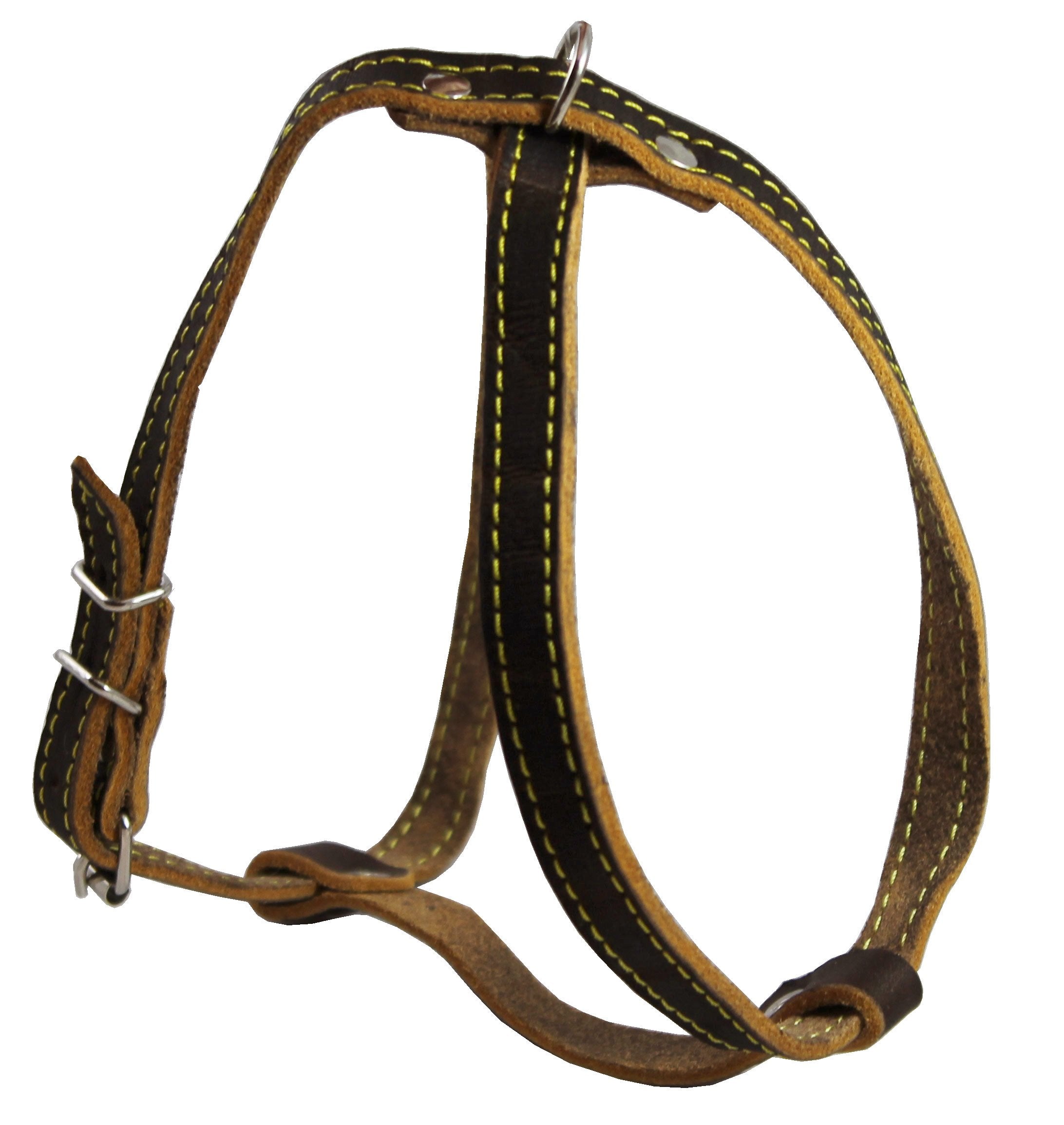 Real Leather Dog Harness, 15'-19' Chest Size, 1/2' Wide, Poodle