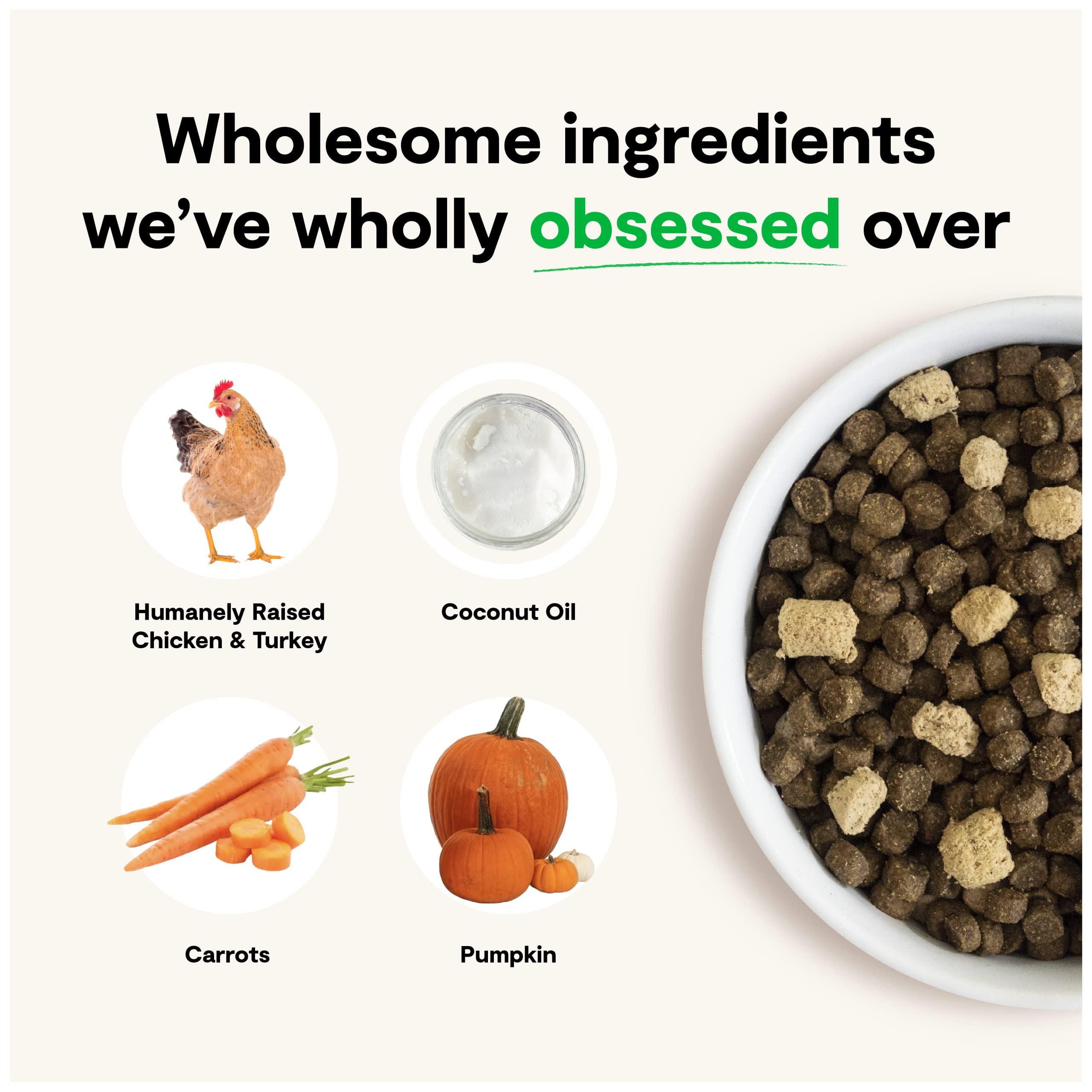 Open Farm RawMix Grain-Free Prairie Recipe for Dogs, Includes Kibble, Bone Broth, and Freeze Dried Raw, Inspired by The Wild, Hu