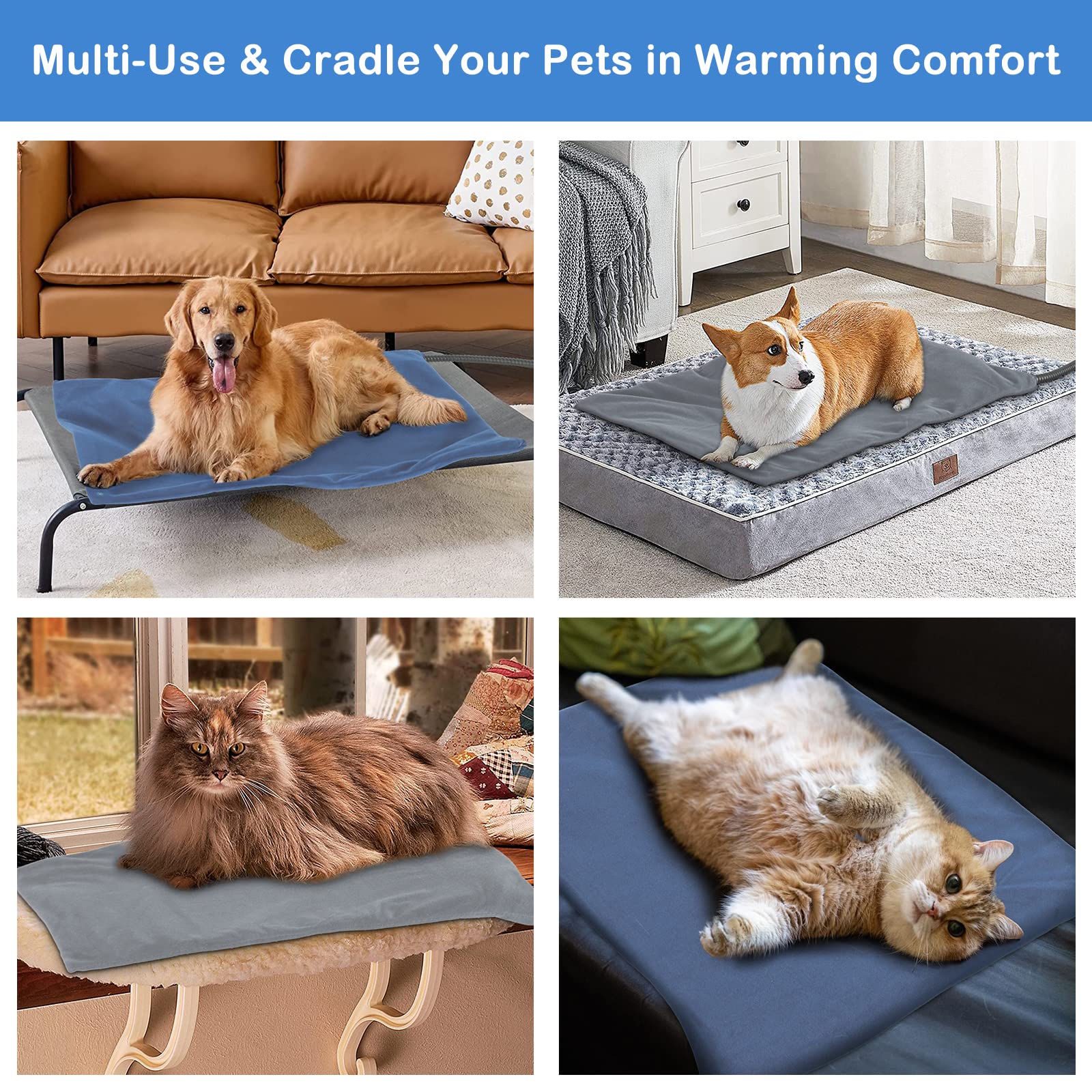 Petdott Outdoor Cat Warmer With Timer - Heated Pad For Indoor & Outdoor Use, Ideal For Feral Cats