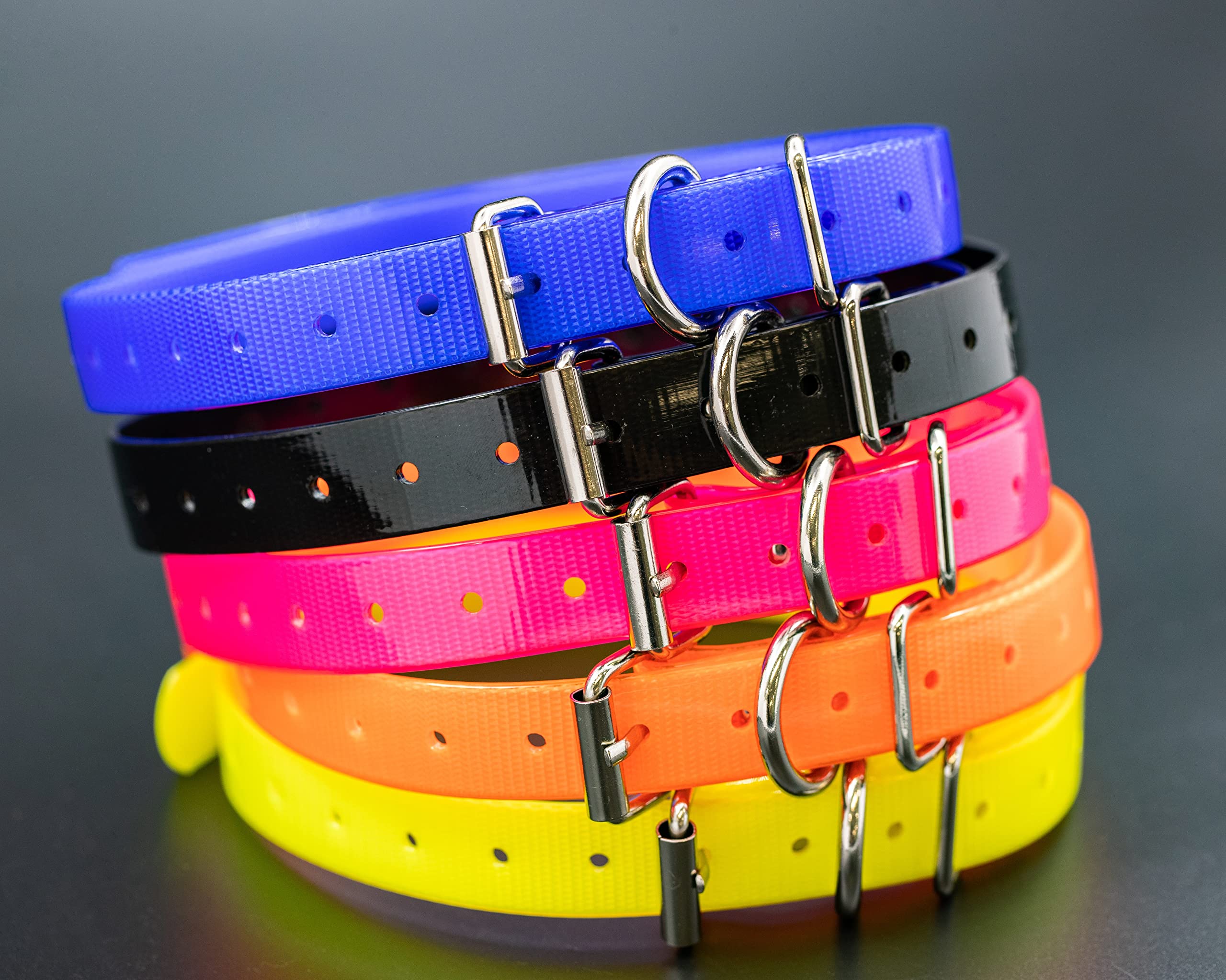 Trainpro Replacement ¾” Collar Strap Bands With Double Buckle Loop For All Brands Of Pet Shock Bark E Collars And Fences.