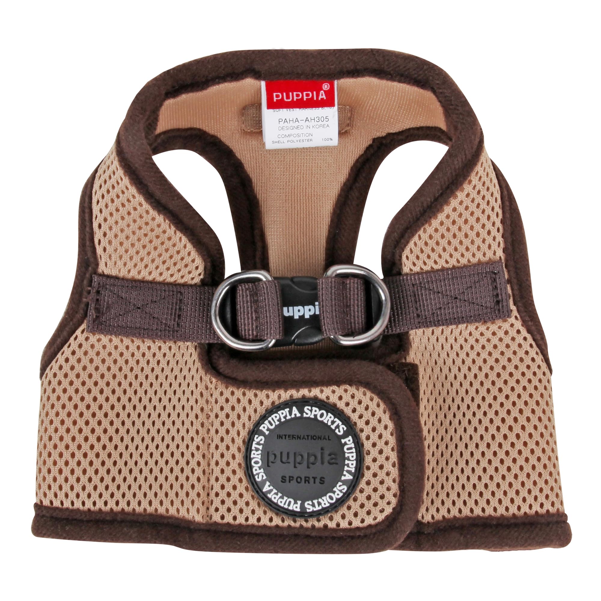 PUPPIA International Harness Soft B Vest, Small, Beige