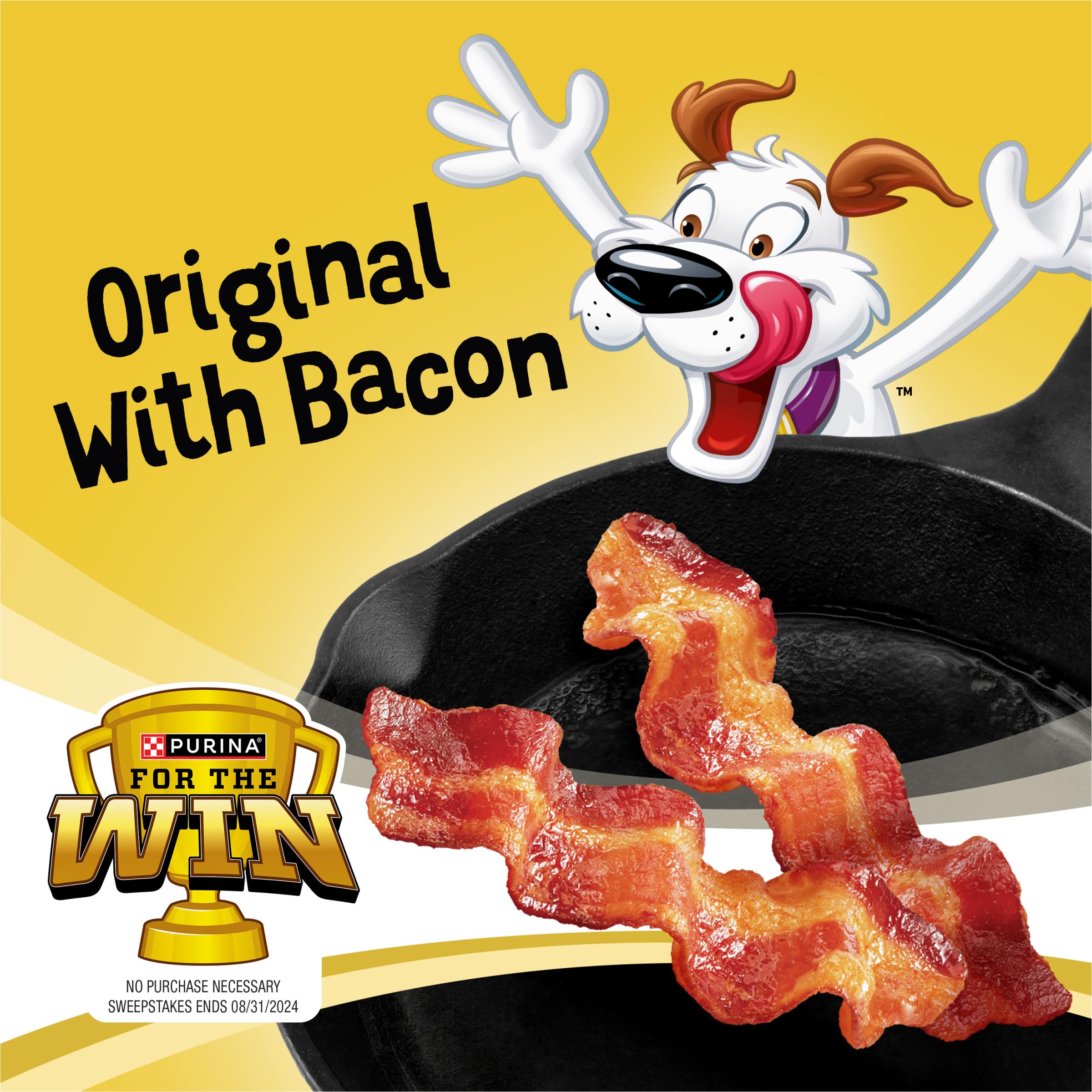 Purina Beggin Strips Dog Treats, Original With Bacon Flavor - (4) 25 oz. Pouches