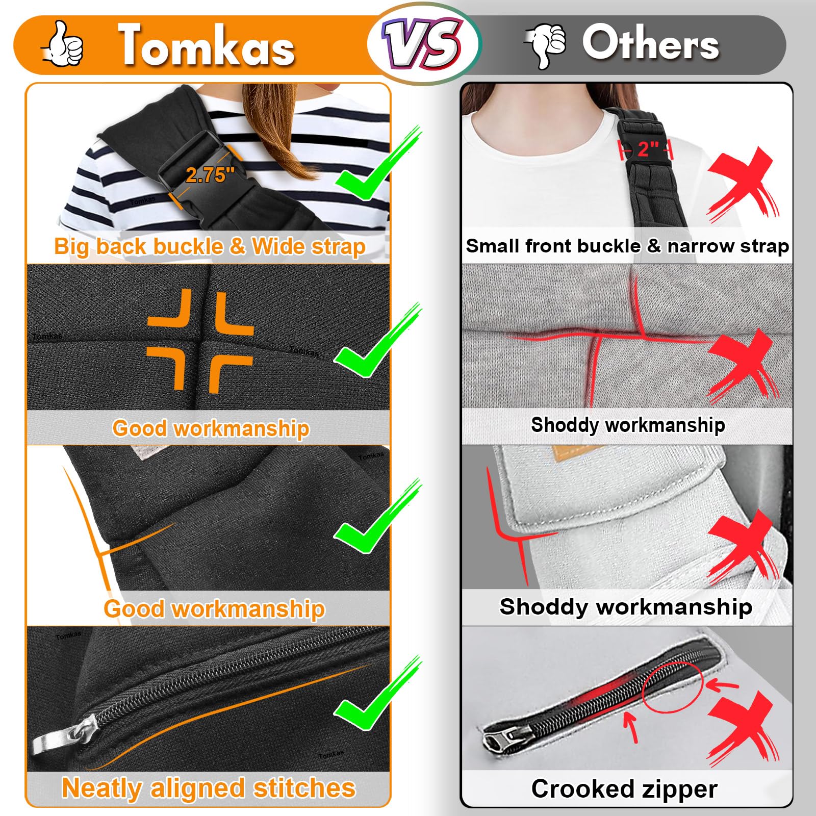 Tomkas Dog Sling Carrier For Small Dogs Puppy Carrier For Small Dogs (Black, For Pets Weight 2-7 Lbs)