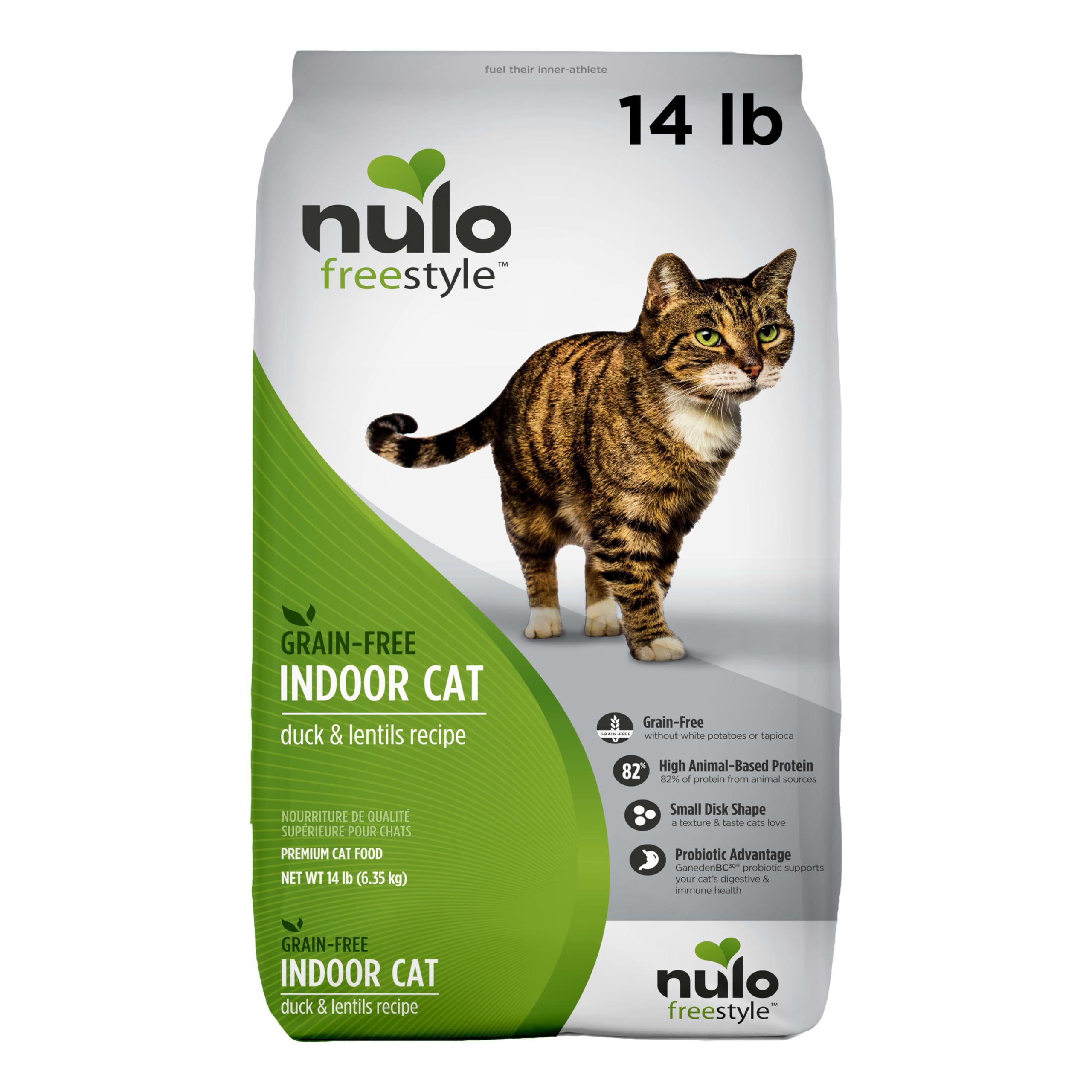 Nulo Freestyle Indoor Cat Food, Premium Grain-Free Dry Small Bite Kibble, All Natural Animal Protein Recipe with BC30 Probiotic 