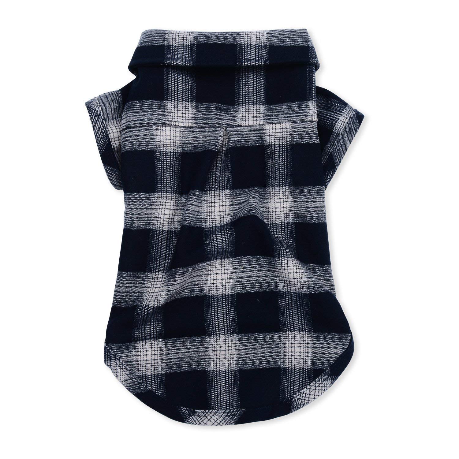 Koneseve Dog Shirt, Pet Plaid Clothes Shirt T-Shirt, Sweater Bottoming Shirt for Small Dog Cat Puppy Grid Adorable Wearing Styli