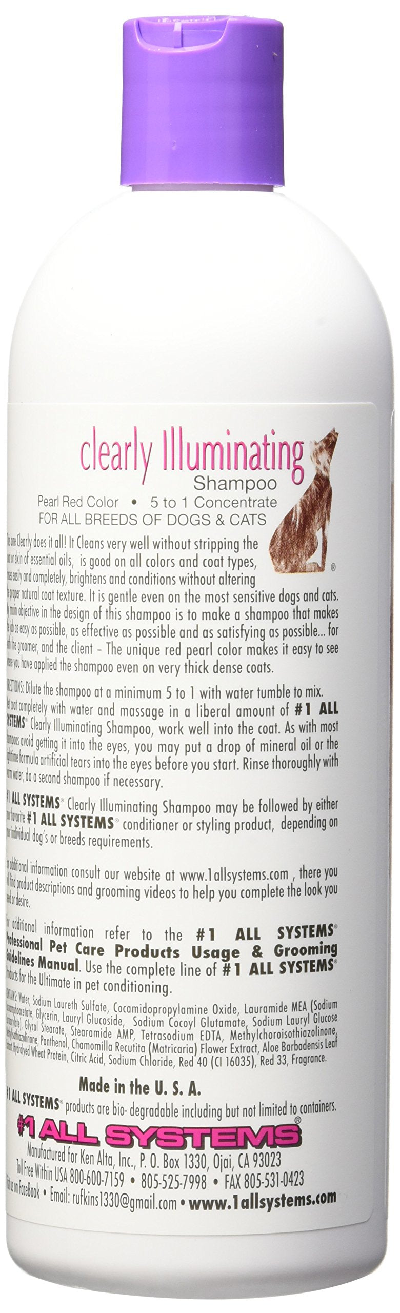 #1 All Systems Clearly Illuminating Shampoo - 16oz, Model AL9160, Perfect for Radiant Shine