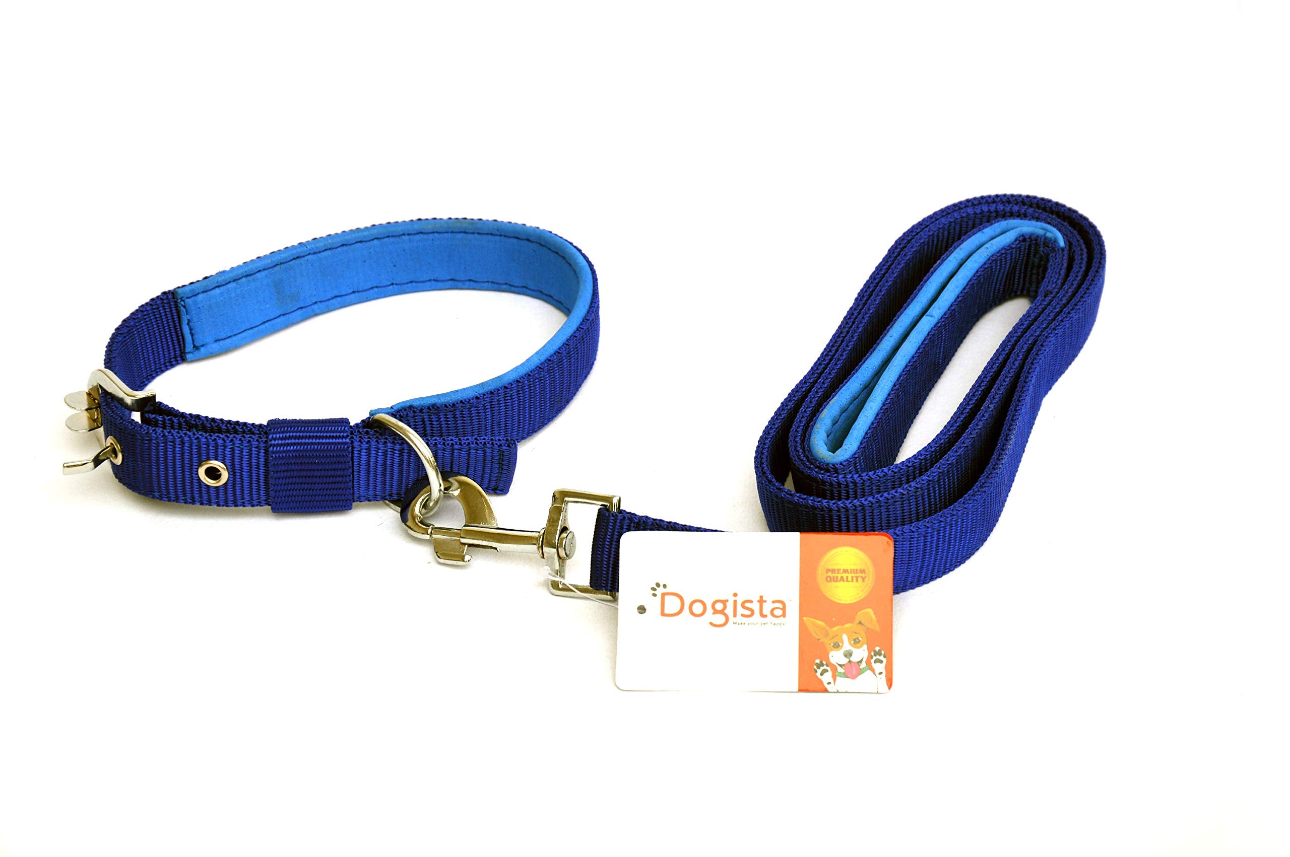 Dogista Pet Products Padded Leash Collar Set 1 (Color May Vary) Medium