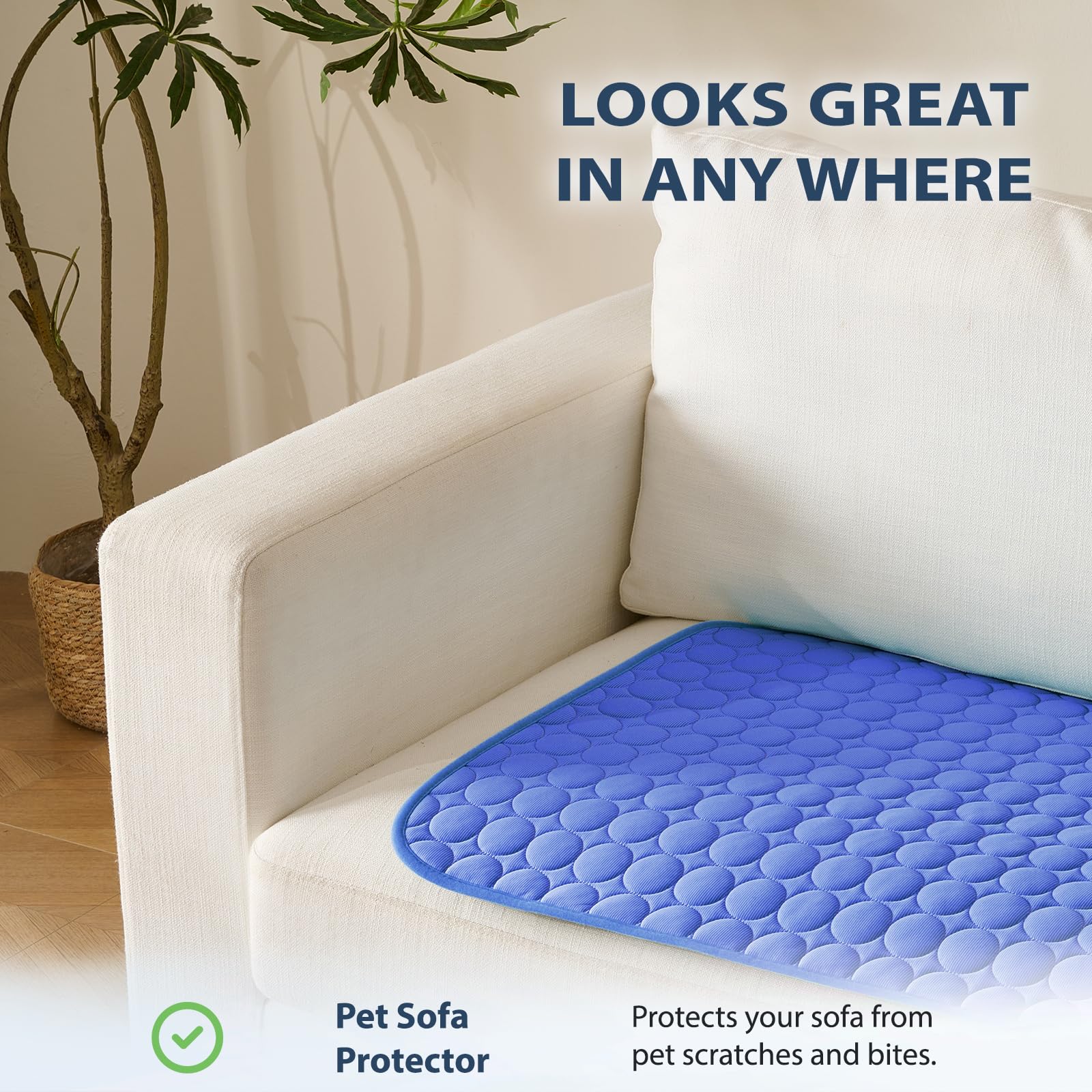 Microcosmos Summer Cooling Mat & Sleeping Pad- Water Absorption Top, Easy Carry, Ez Clean, Materials Safe. Keep Cooling For Pets