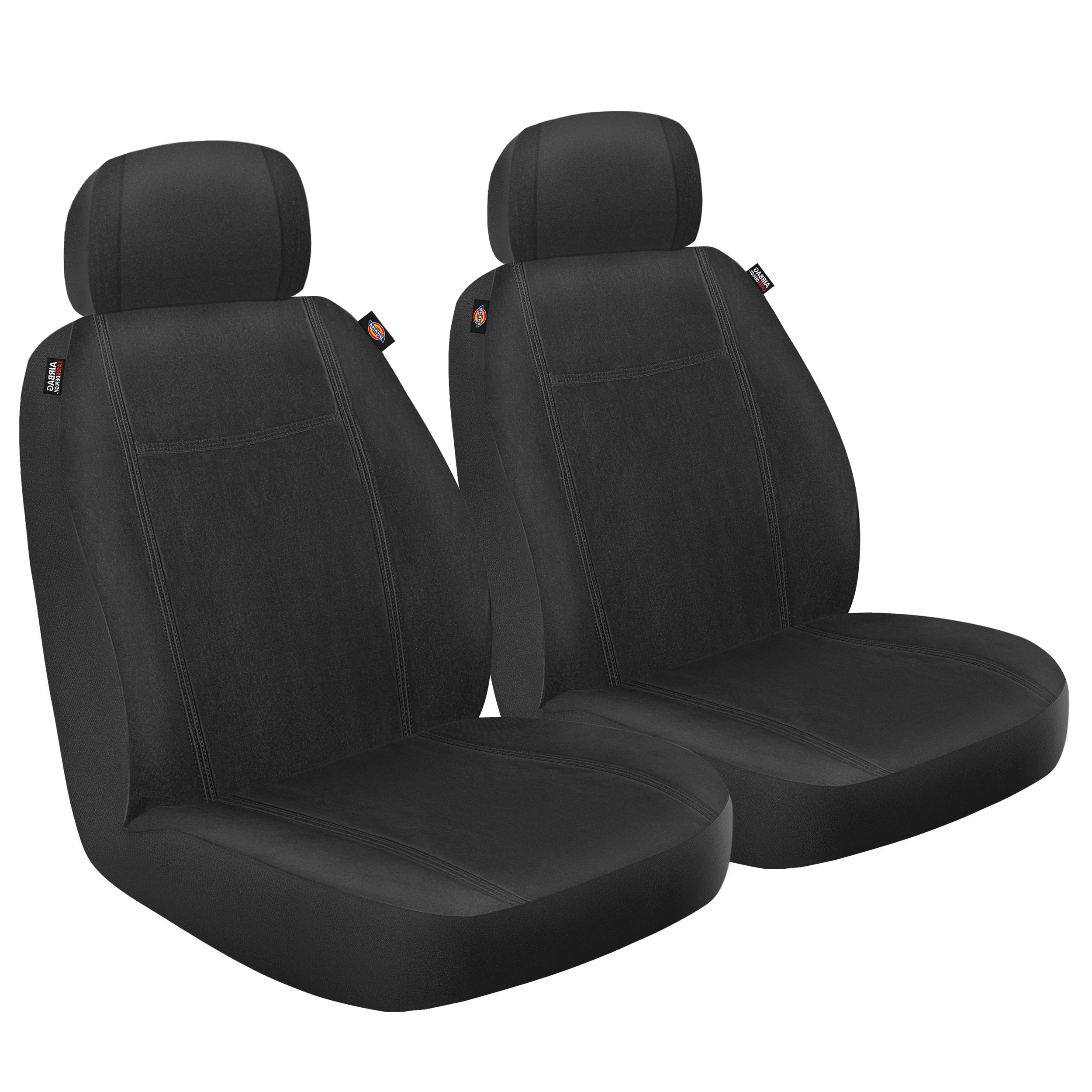 DICKIES 2-Piece Puncture-Resistant Front Seat Covers for Cars, Trucks, SUVs, Automotive Seat Covers, Car Seat Protector for Pets