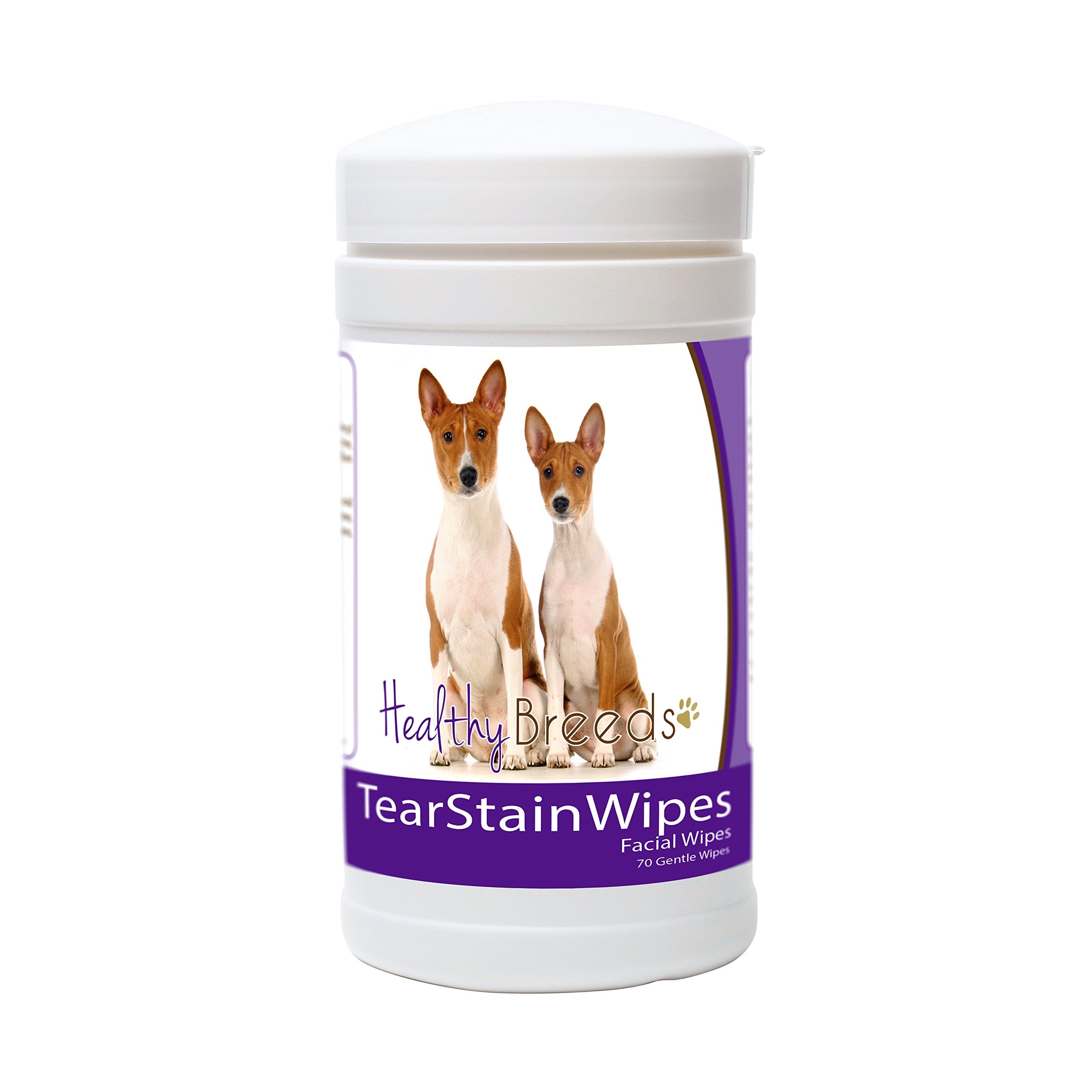 Healthy Breeds Basenji Tear Stain Wipes 70 Count
