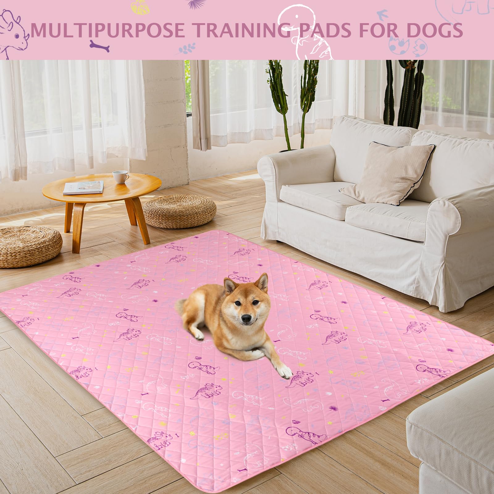 Ieuumler Washable Pee Pads For Dogs, 1 Pack Non-Slip & Waterproof Pack Whelping Pad, Reusable Washable Puppy Potty Training Pad