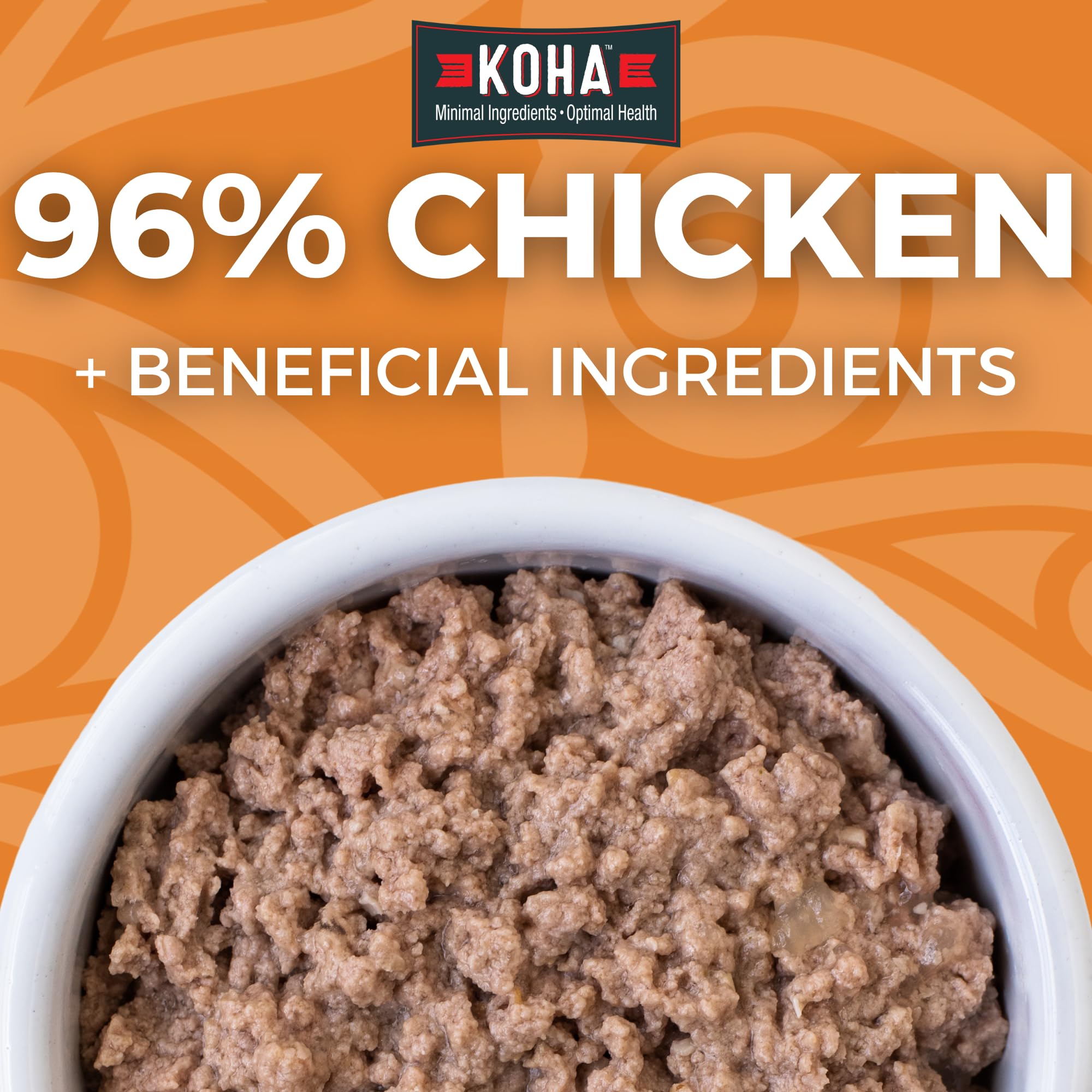 KOHA Limited Ingredient Diet Chicken Pate for Cats - Single Meat Wet Cat Food for Sensitive Stomachs - Pate Cat Food with No Fil
