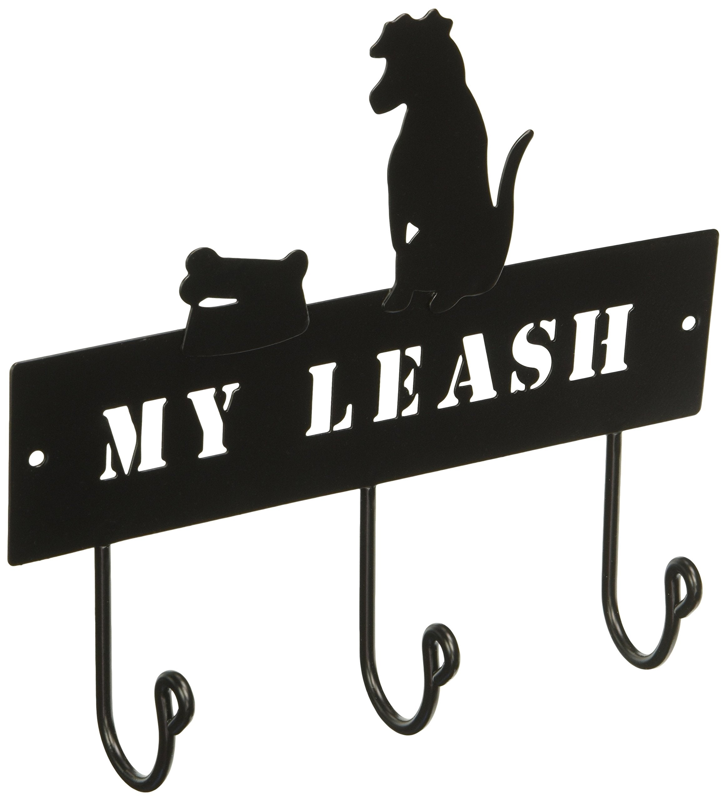 Dei Dog Pet Leash Metal Rack - 'My Leash' Hanger