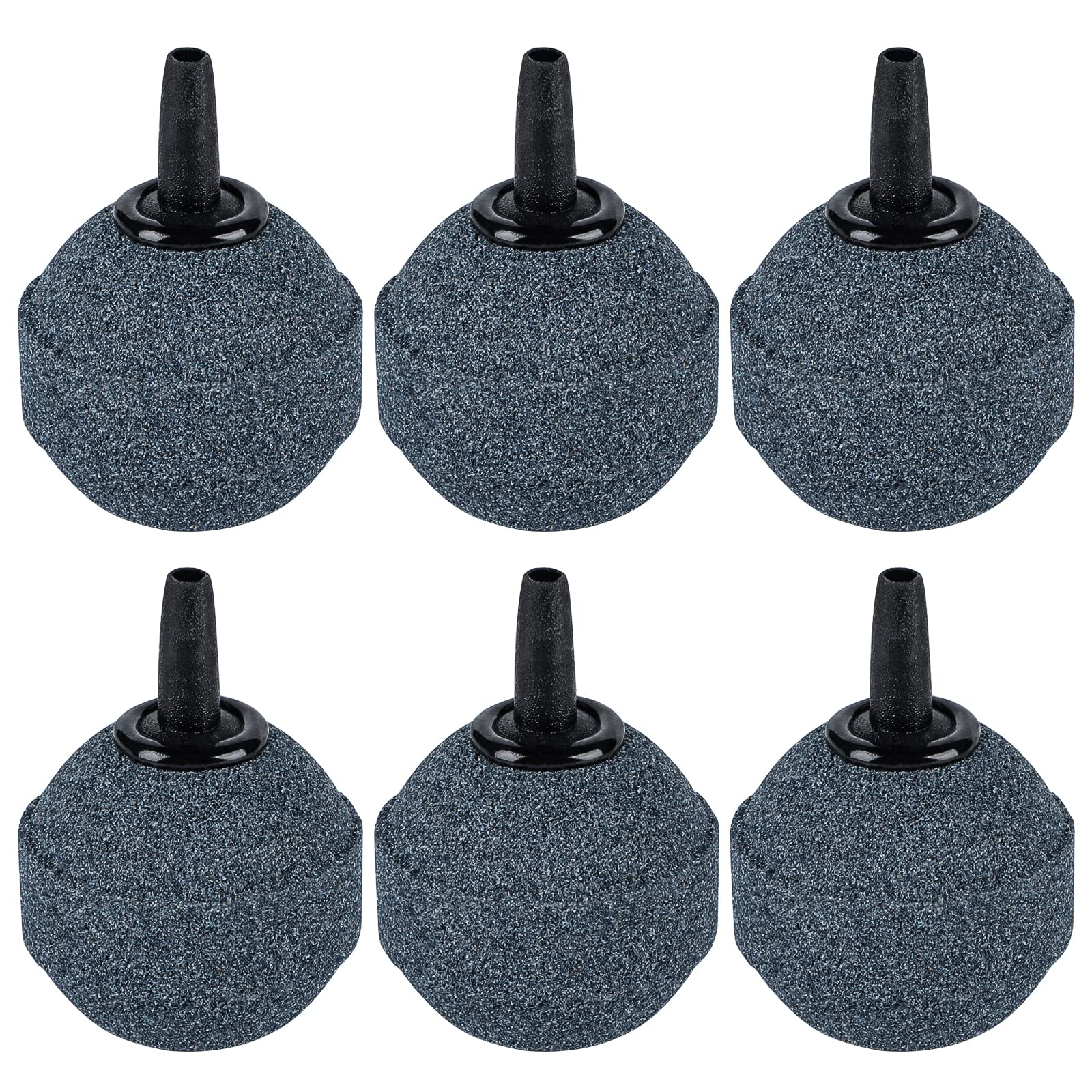Pawfly Aquarium 1.2 Inch Air Stone Ball Bubble Diffuser Release Tool For Air Pumps Fish Tanks Small Buckets And Koi Ponds, 6 Pack