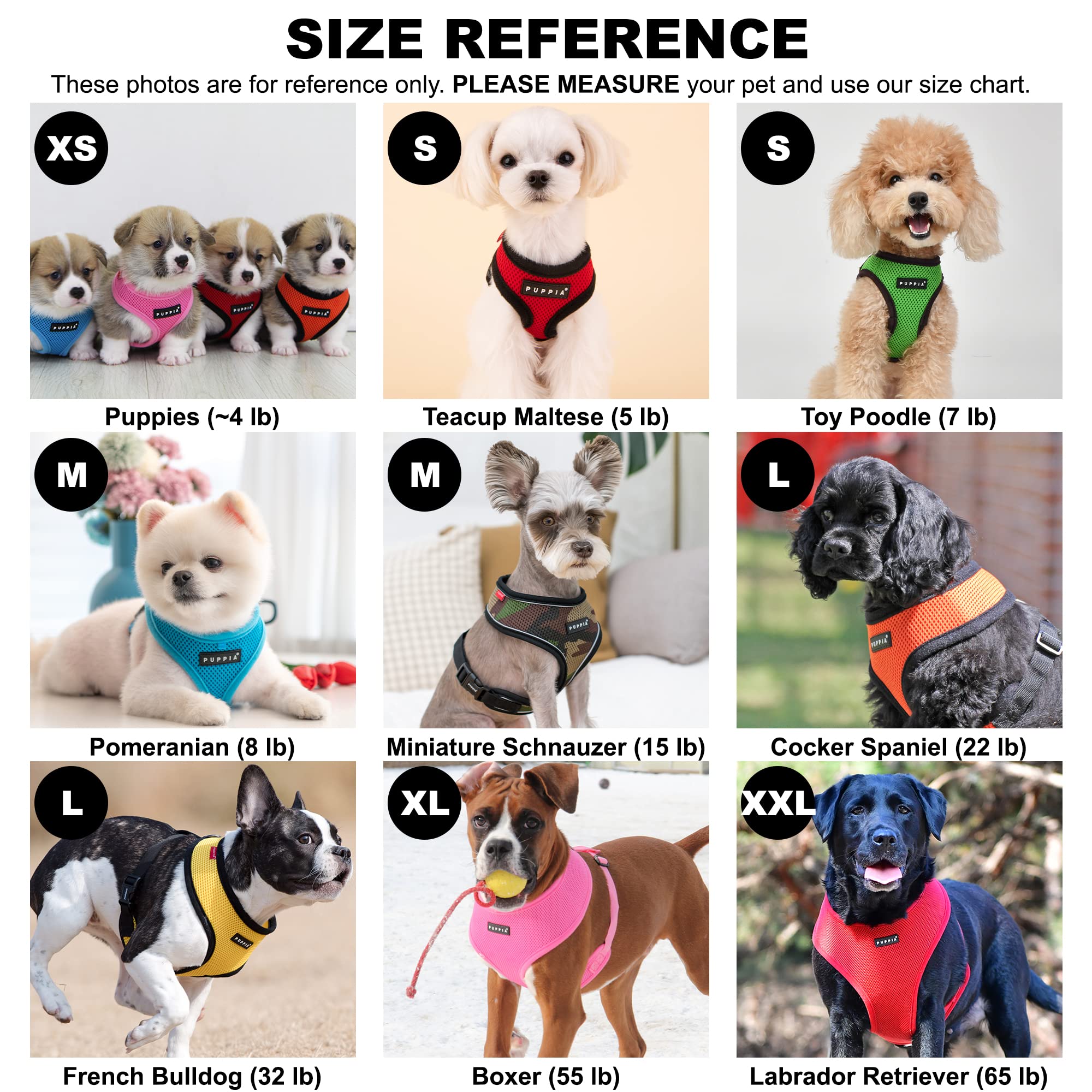 Puppia Soft Dog Harness, Navy, X-Small (PDCF-AC30-NY-XS)