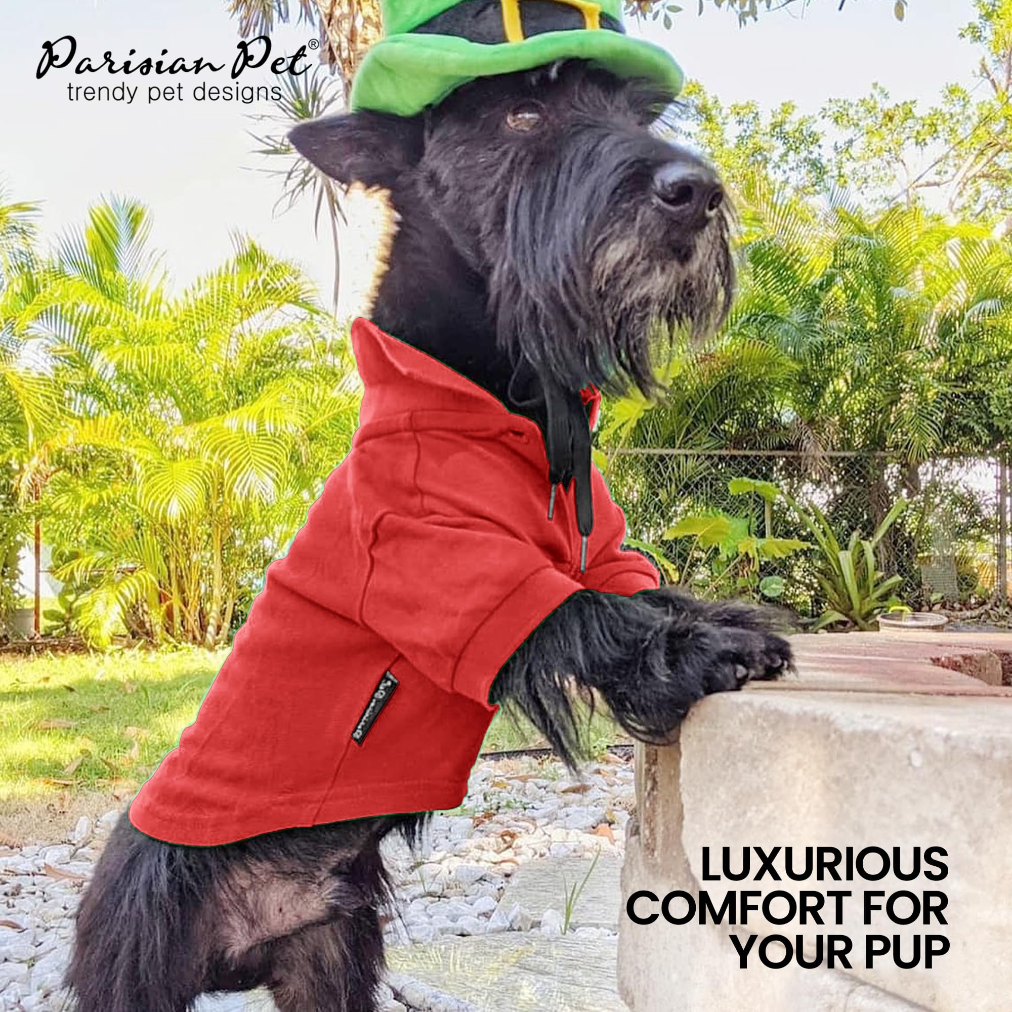Parisian Pet Dog Polo Shirts - Breathable Cotton Polo - Solid Red Summer Pullover - Button Up Collar For Small Dogs Xs
