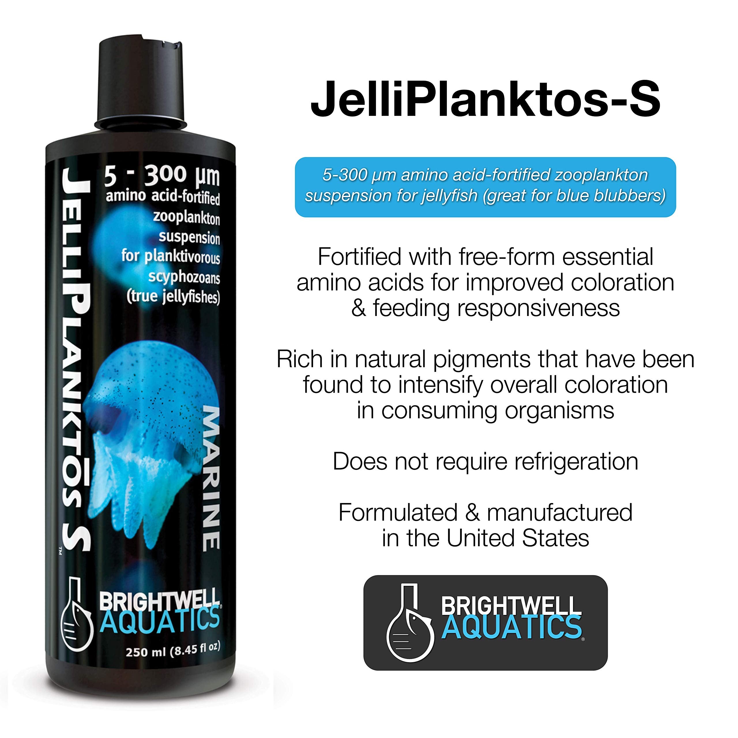 Brightwell Aquatics Jelliplanktos-S Zooplankton Food for Planktivorous Scyphozoans, 500ml
