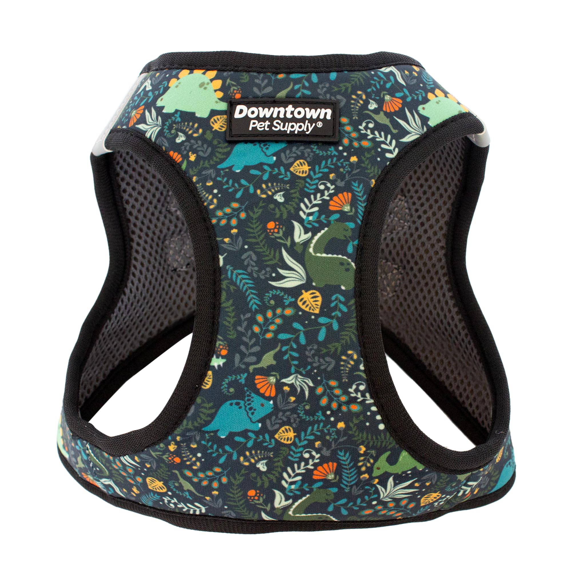 Downtown Pet Supply Step In Dog Harness For Small Dogs No Pull, X-Small, Dinosaur - Adjustable Harness With Padded Mesh Fabric A
