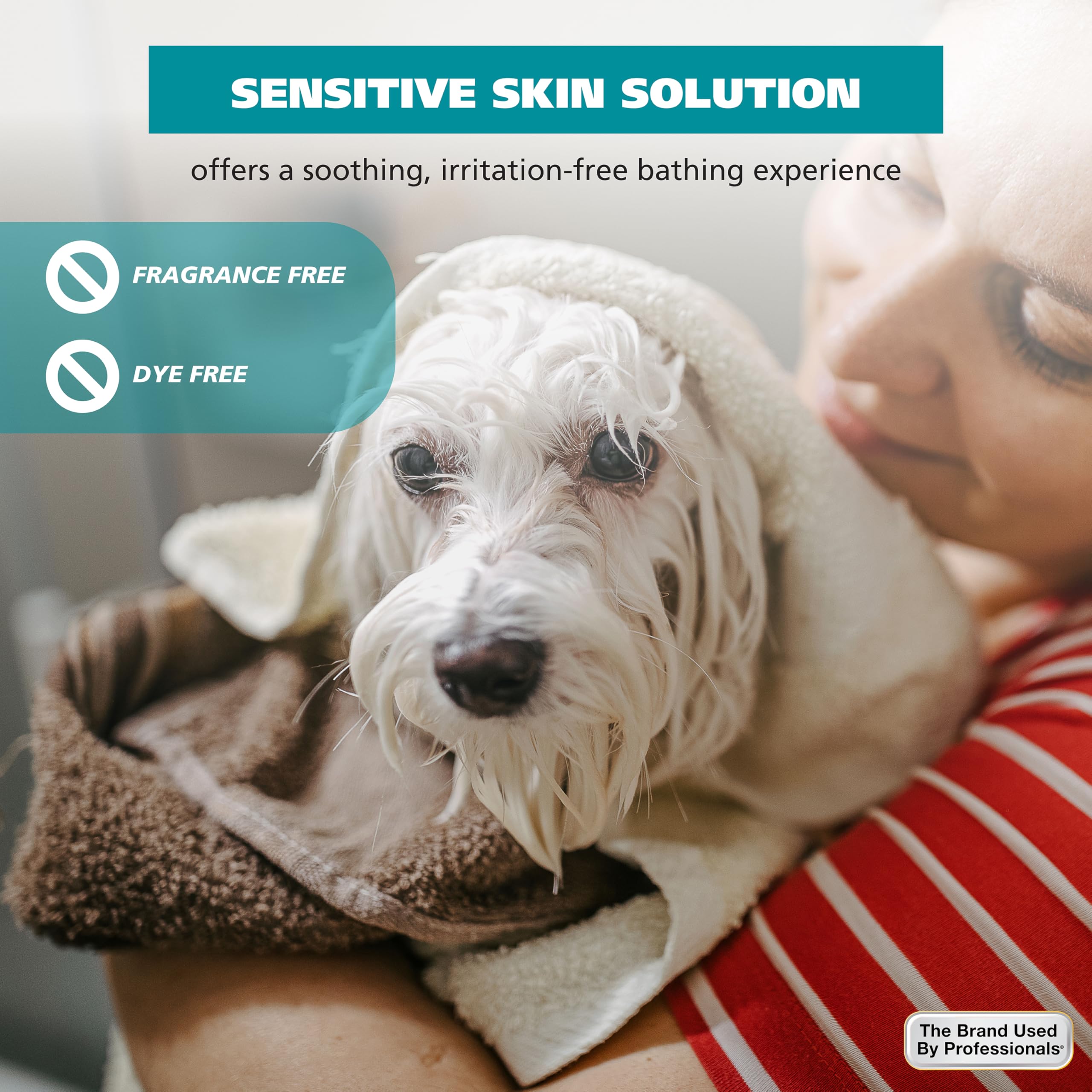 Wahl Usa Extra Gentle Hypoallergenic Dog Shampoo - Aloe Based For Sensitive Skin - Ph Balanced, Alcohol Free, Paraben Free, Peg-