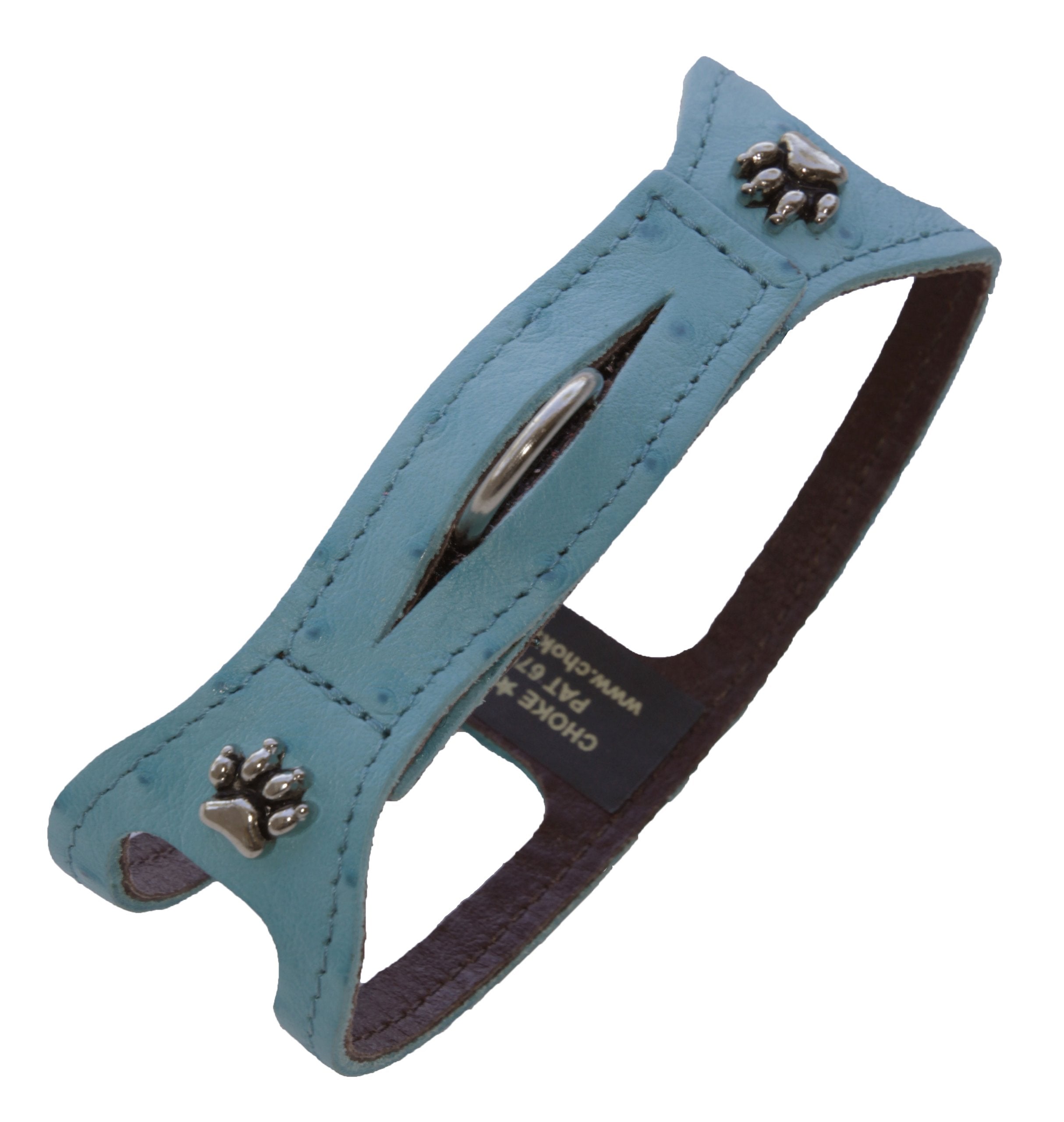 Chokefree Pet Shoulder Collar, 12-Inch, Ostrich Turquoise