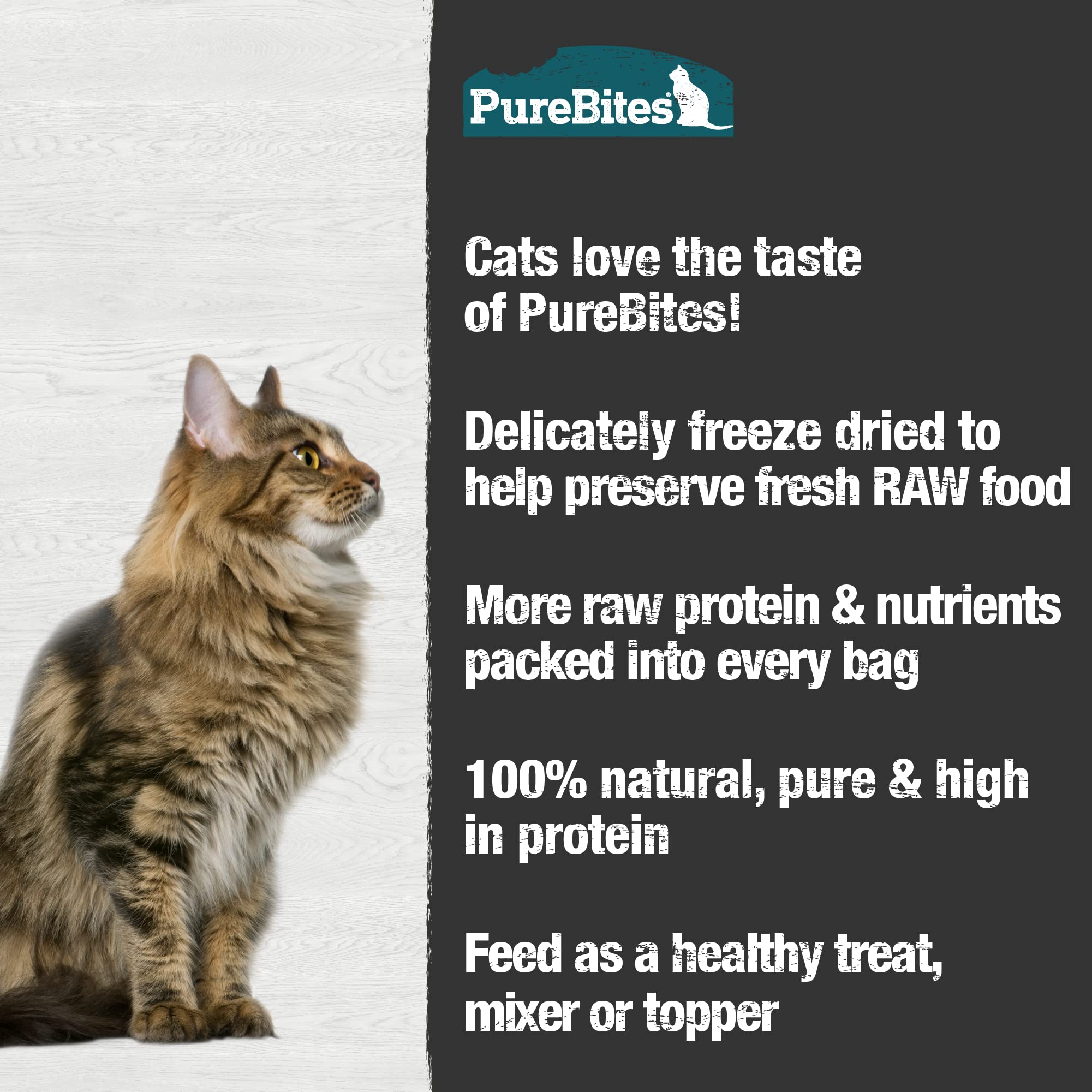 PureBites Minnow Freeze Dried Cat Treats, 1 Ingredient, Made in USA, 2.3oz