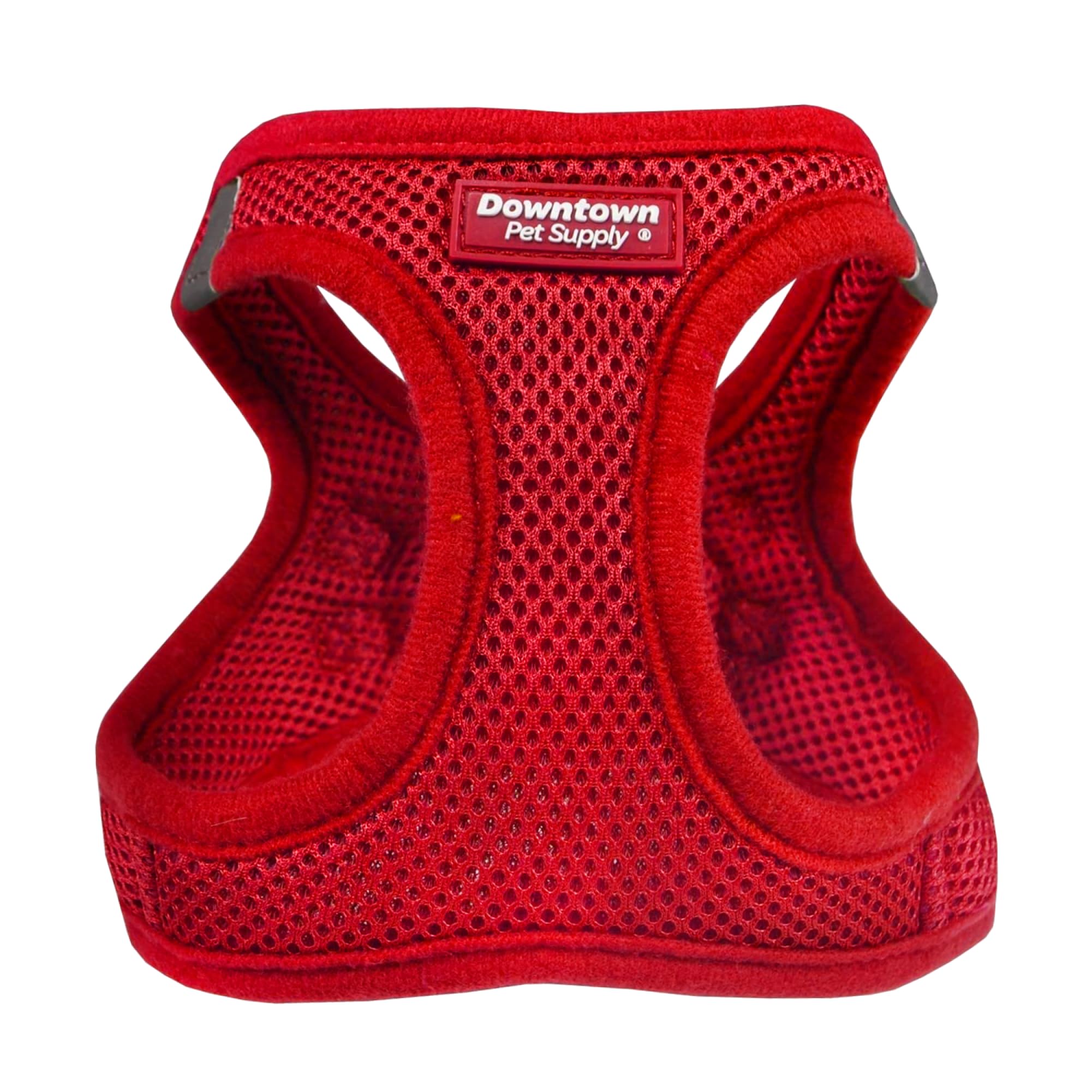 Downtown Pet Supply Step In Dog Harness No Pull, X-Large, Red - Adjustable Harness With Padded Mesh Fabric And Reflective Trim -