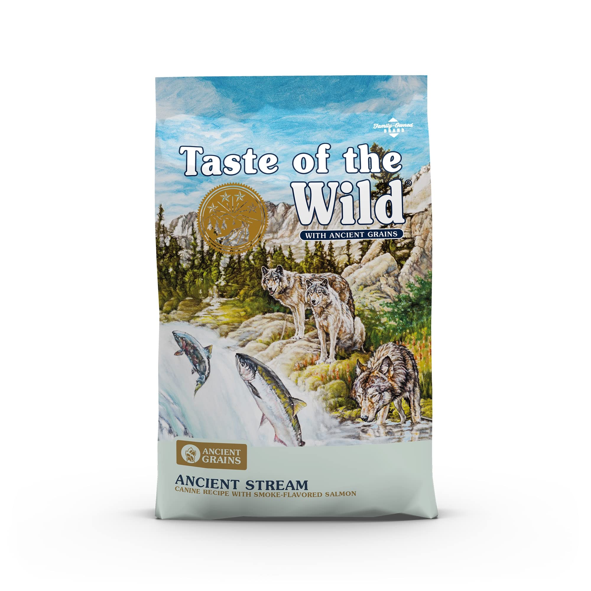 Taste Of The Wild Ancient Stream Canine Recipe With Smoke-Flavored Salmon And Ancient Grains 14lb
