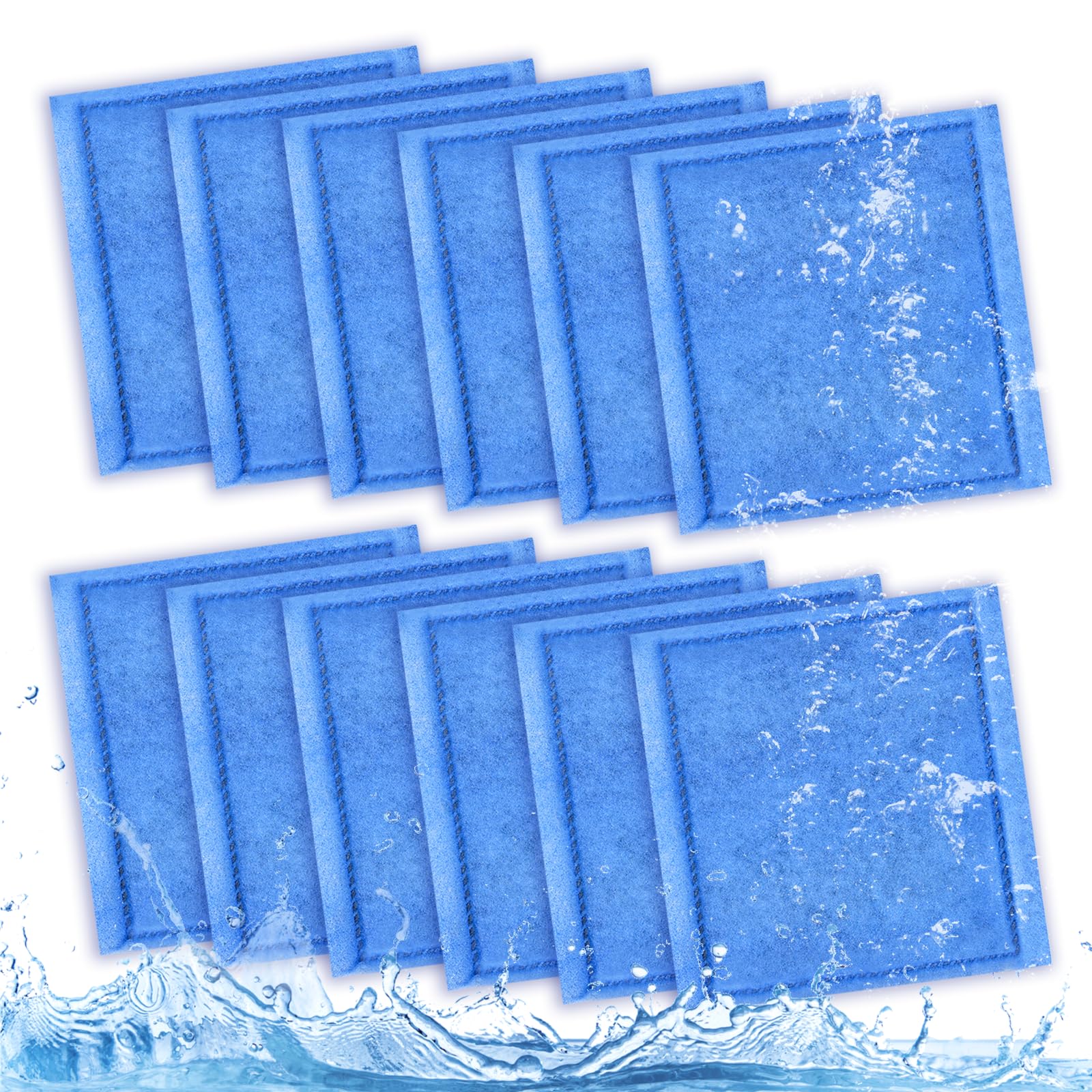 Jiaatga Aquarium Filter Cartridge 12 Pack Rite-Size C & Ez-Change #3 Fish Tank Filter Cartridge Replacement Compatible With Pro 