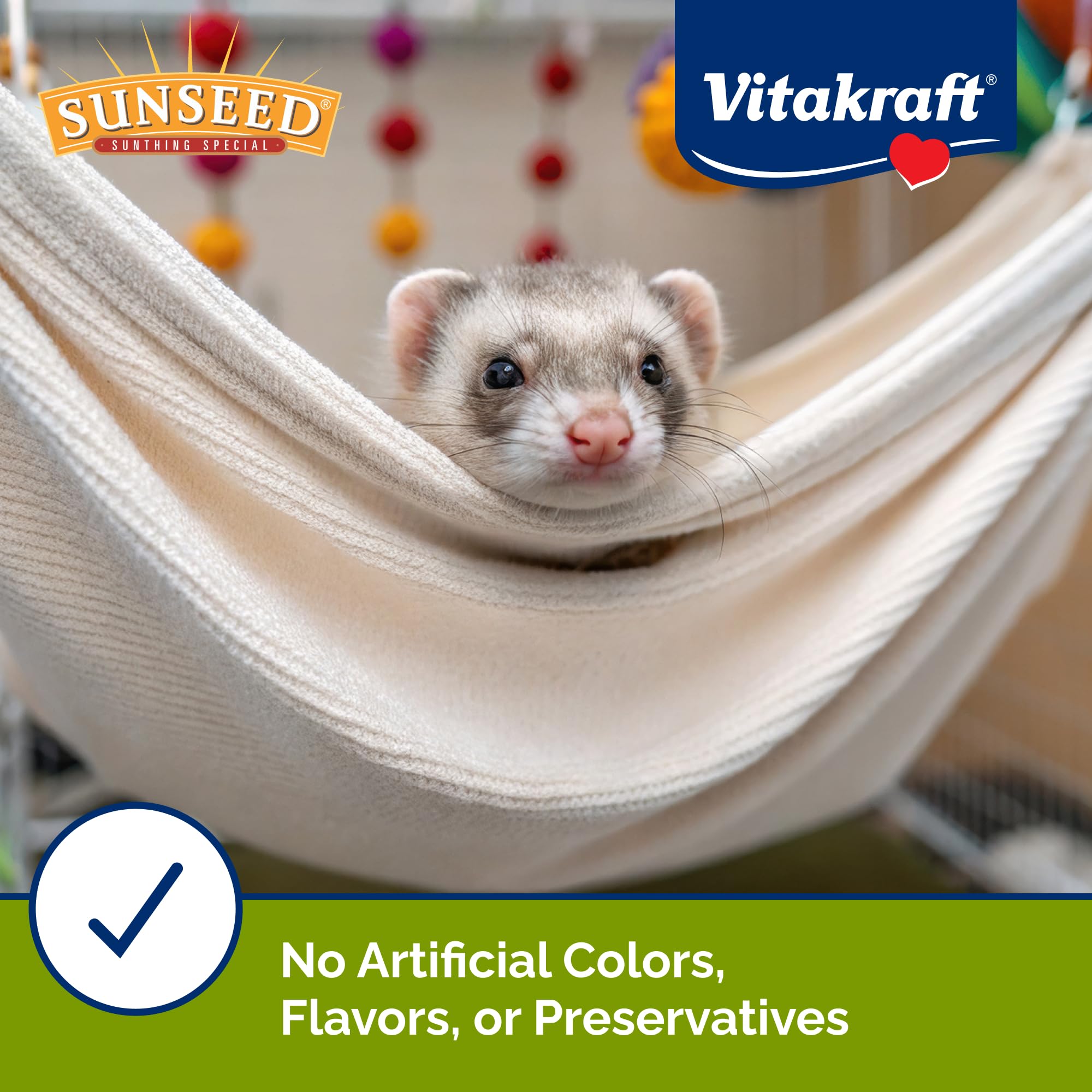 Sunseed Vita Prima Ferret Food - Dry Food for Ferrets - Vitamin-Fortified with Essential Nutrients - Supports Healthy Digestion