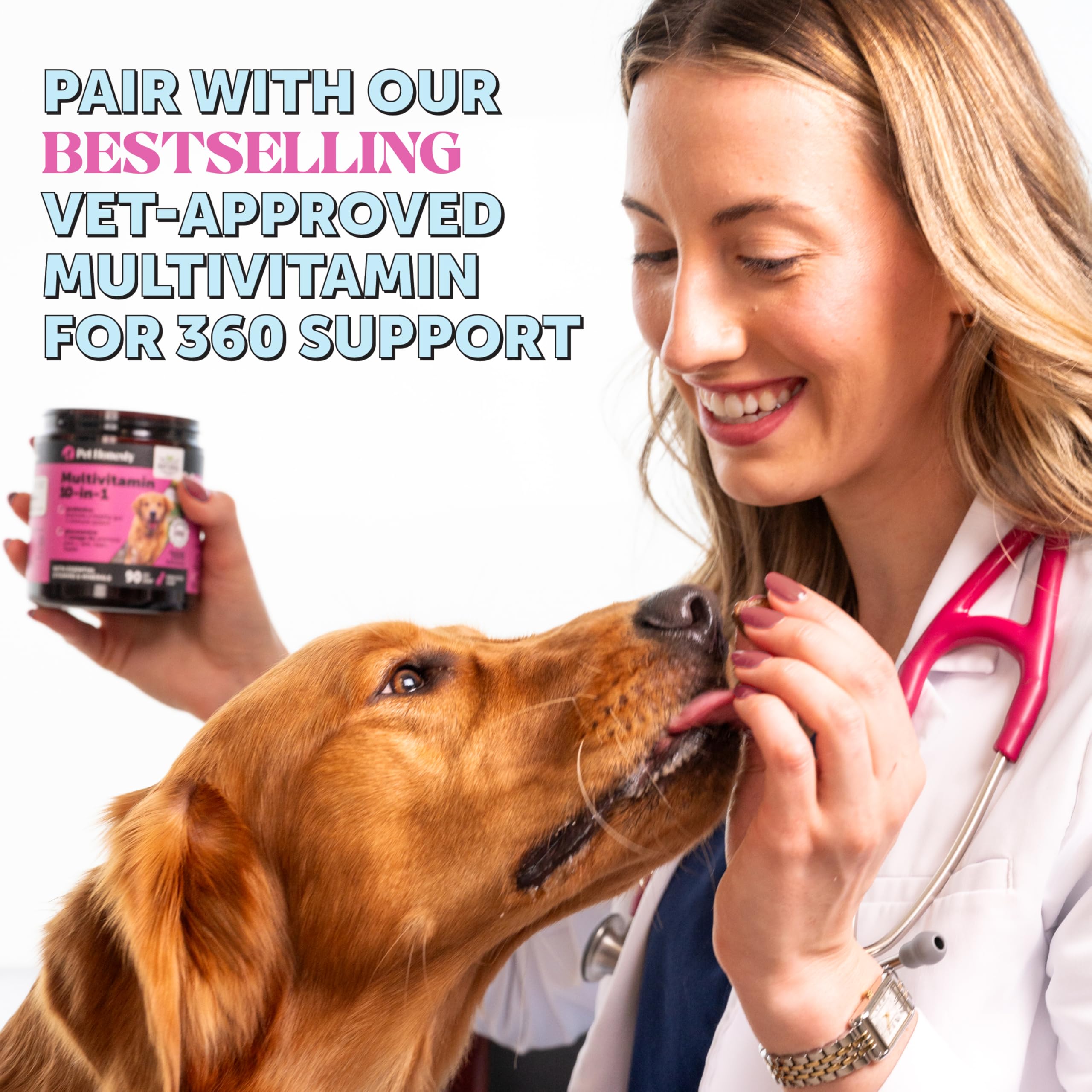 Chlorhexidine Cat & Dog Seasonal Itch Relief Shampoo, For Allergies, Itching, Skin And Coat Supplement, Helps Shedding, Hot Spot