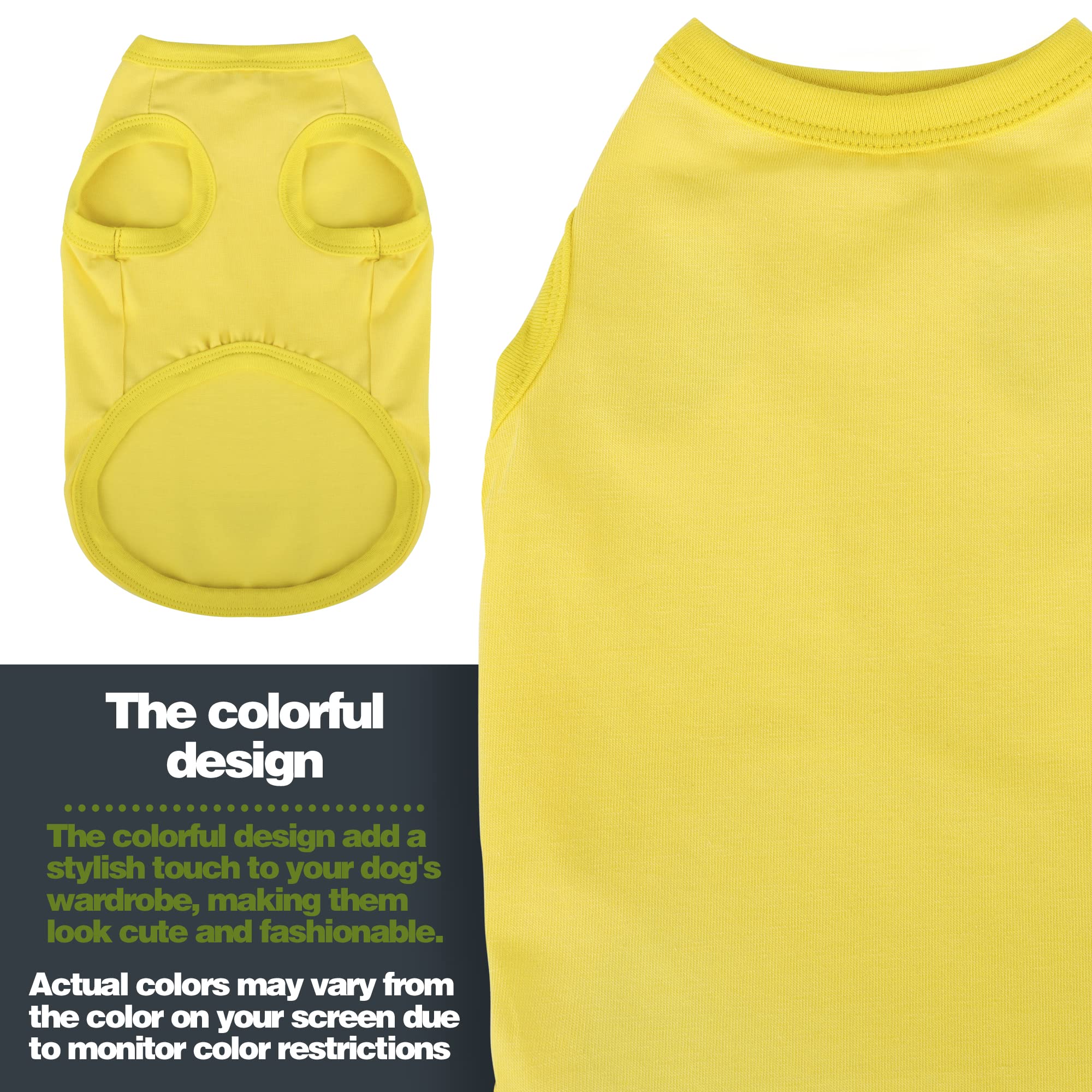 Upgrade Your Pup'S Wardrobe: Sleek Solid-Colored Dog Shirt Tank Top, Perfect For Small To Medium Dogs, Offering Simple Style And
