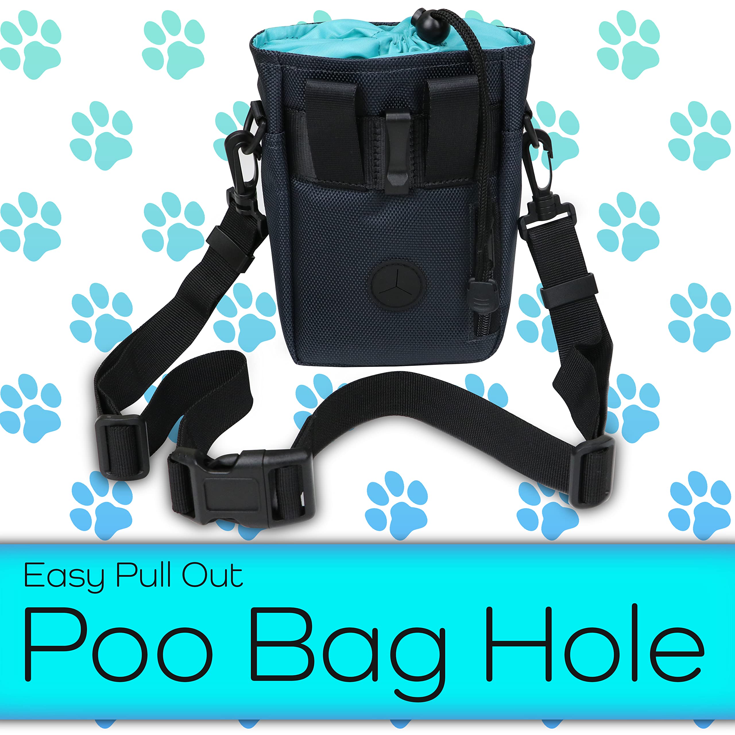 H&H Pets Dog Treat Pouch with Shoulder Strap, Waste Bag Dispenser, Dog Treat Pouch, Training Accessories