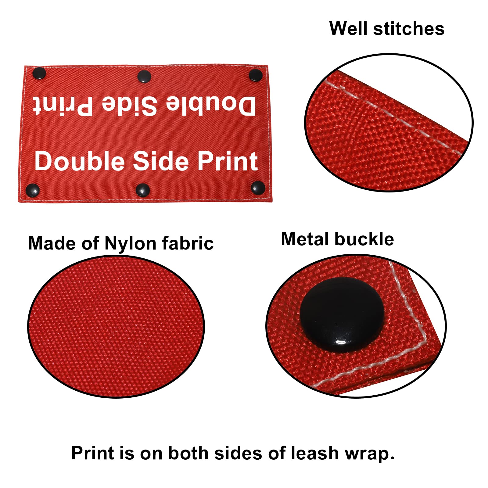 Therapy Service Dog Leash Sleeve Emotional Support Animal Dog Leash Wrap Wrap Alert Hanging Id Patch Tag Pet Birthday Gift(Emotional Support-Sleeve)