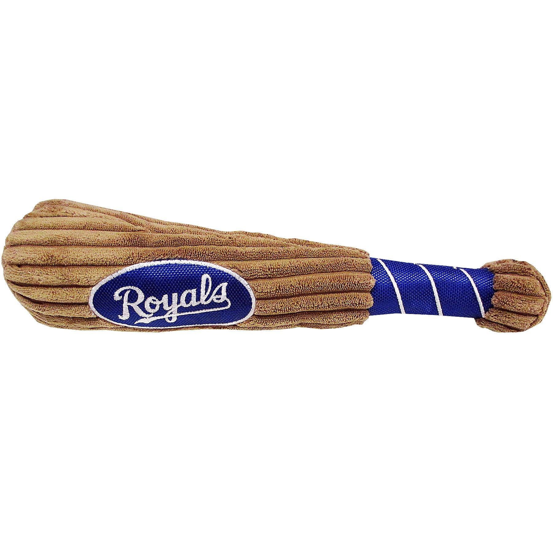 MLB Kansas City Royals Baseball Bat Toy for DOGS & CATS. Soft Corduroy Plush Dog Toy with Inner SQUEAKER, MLB Chew Toys for Dogs