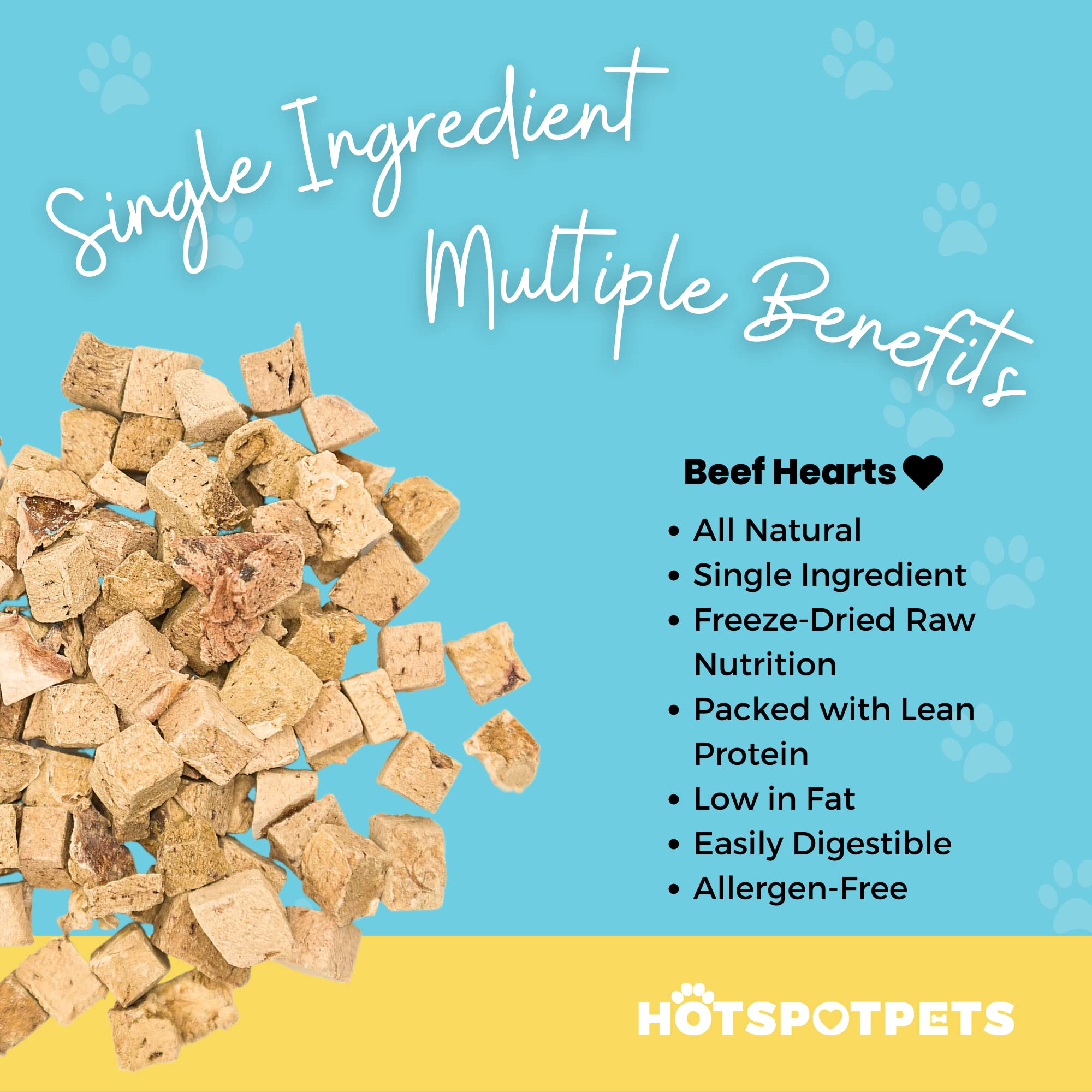 Freeze Dried Raw Chicken Meal Toppers for Dogs - Single Protein,All Natural, Grain-Free- Perfect for Training, Topper or Snack -
