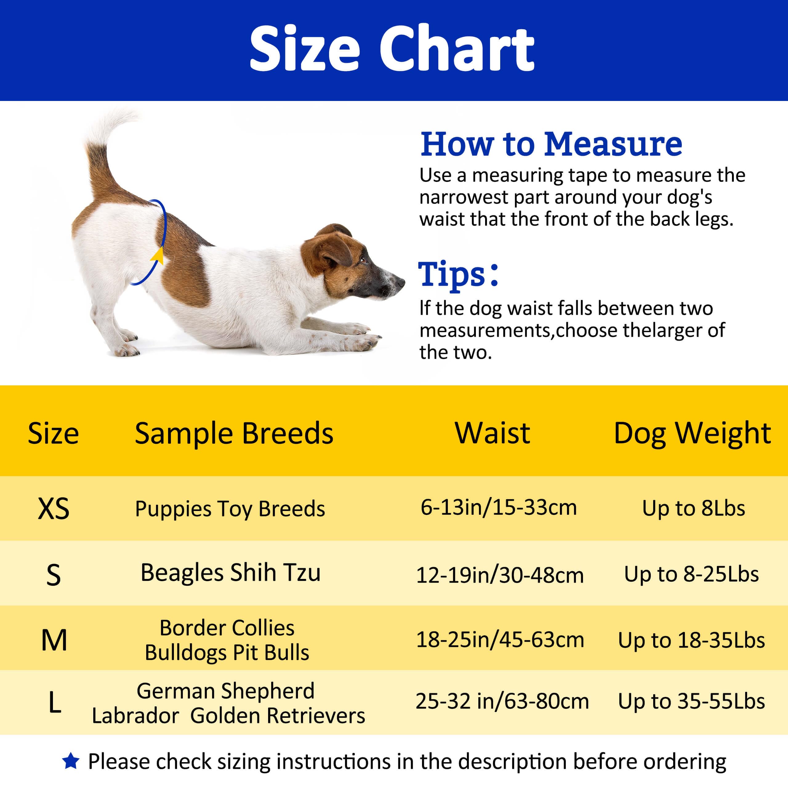 Dono Disposable Male Dog Diapers, Super Absorbent Wraps, M(18-25in), Blue Bone, Model DMD-2, 48 Pack, 360° Leak-Proof