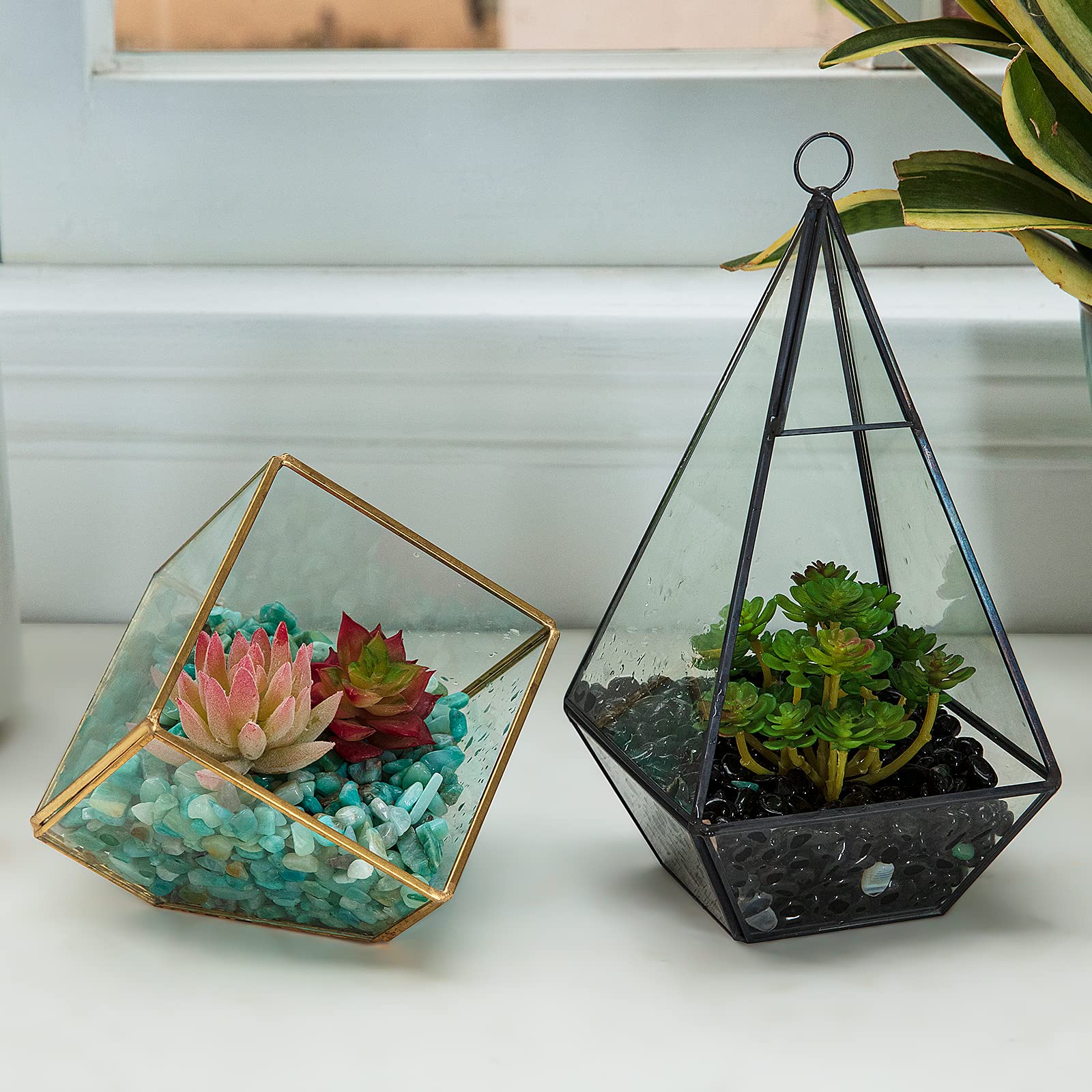 Rifny Decorative Stones, 0.3 Inch Black Polished Gravel Rocks For Plant Flower Pots Vase Filler Decorative Air Plants Bamboo Succulents Cactus And Aquarium Fish Tank Decor (2 Lb, Black)