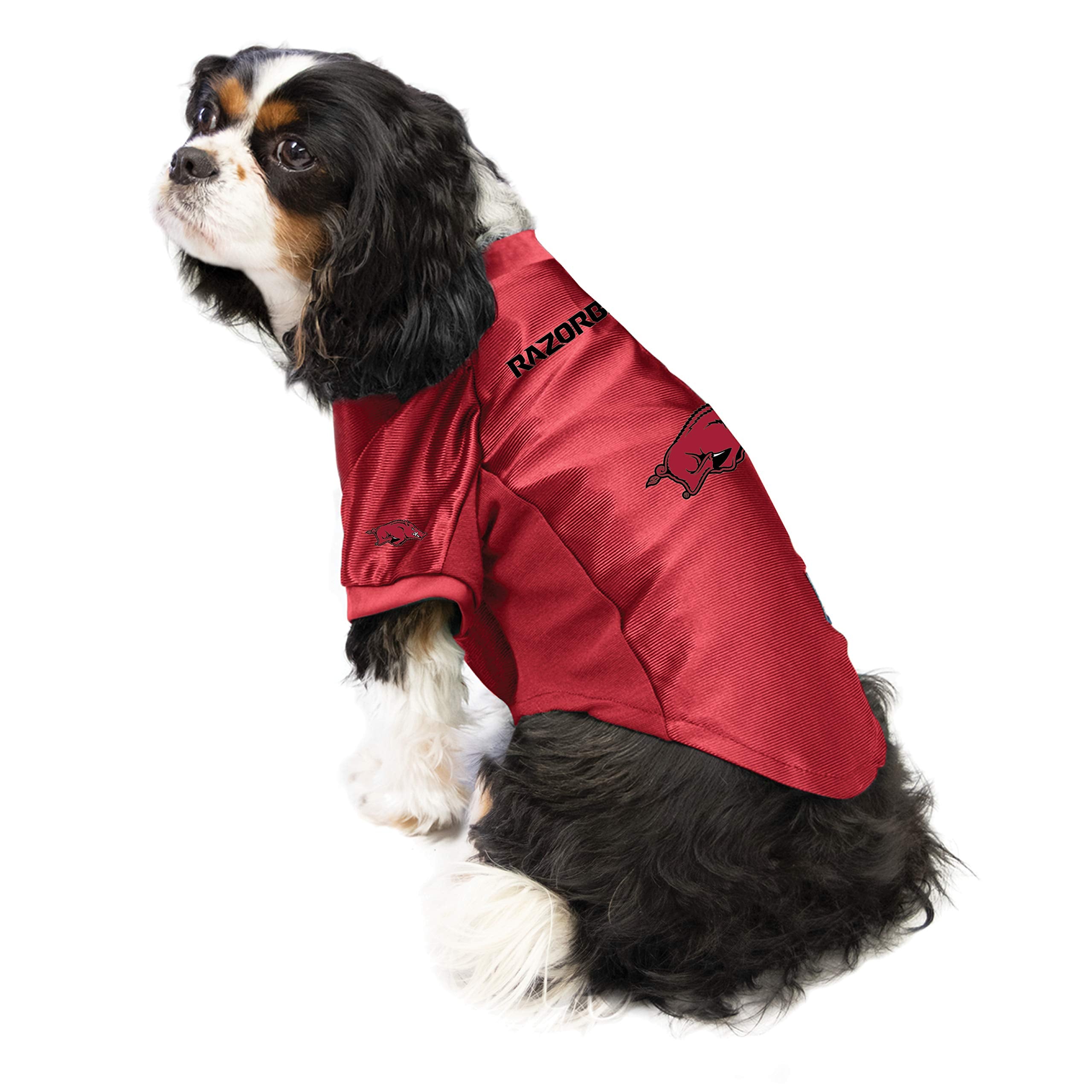 Arkansas Razorbacks Pet Jersey Stretch Size M - Special Order
