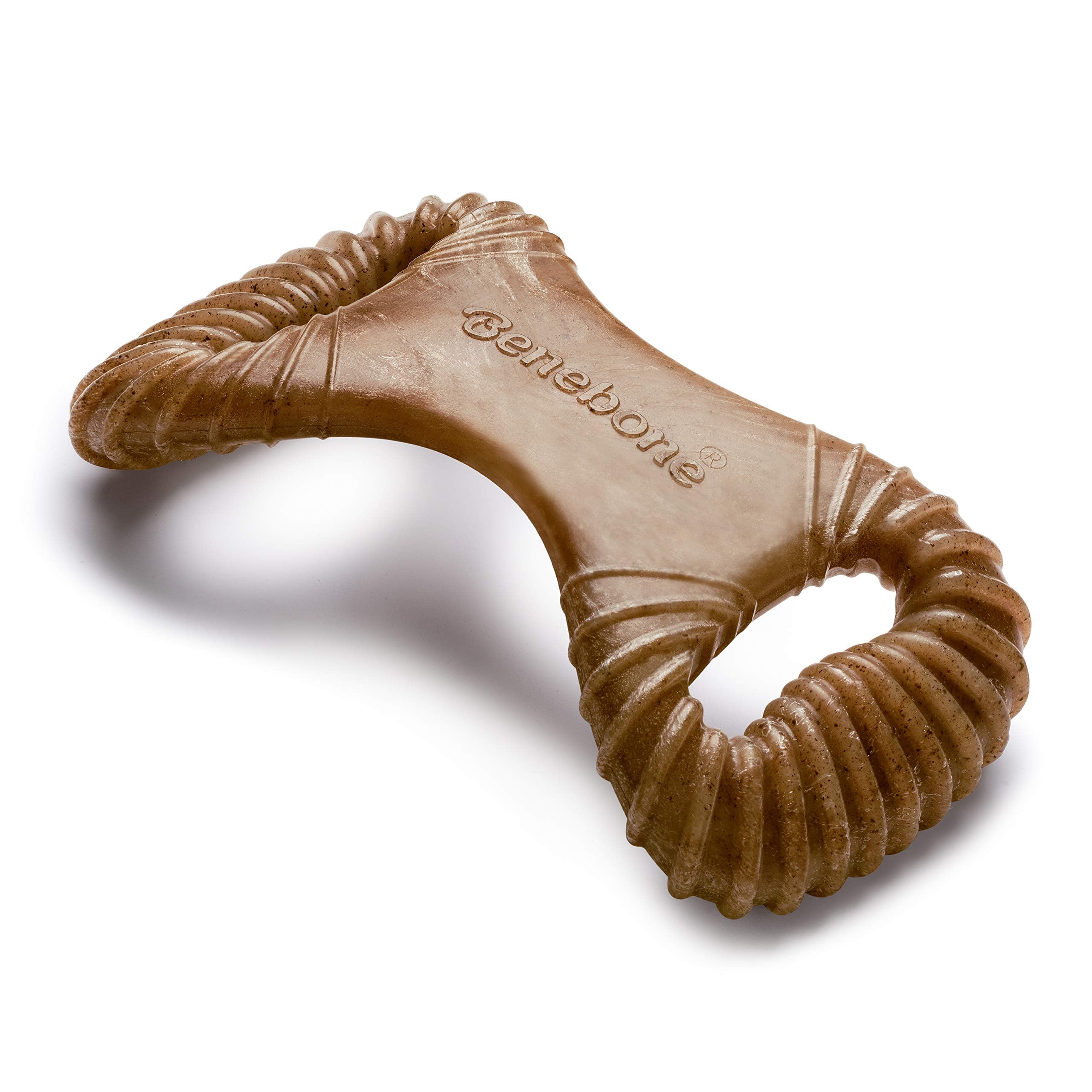 Benebone Dental Durable Dog Chew Toy For Aggressive Chewers, Real Bacon, Made In Usa, Medium