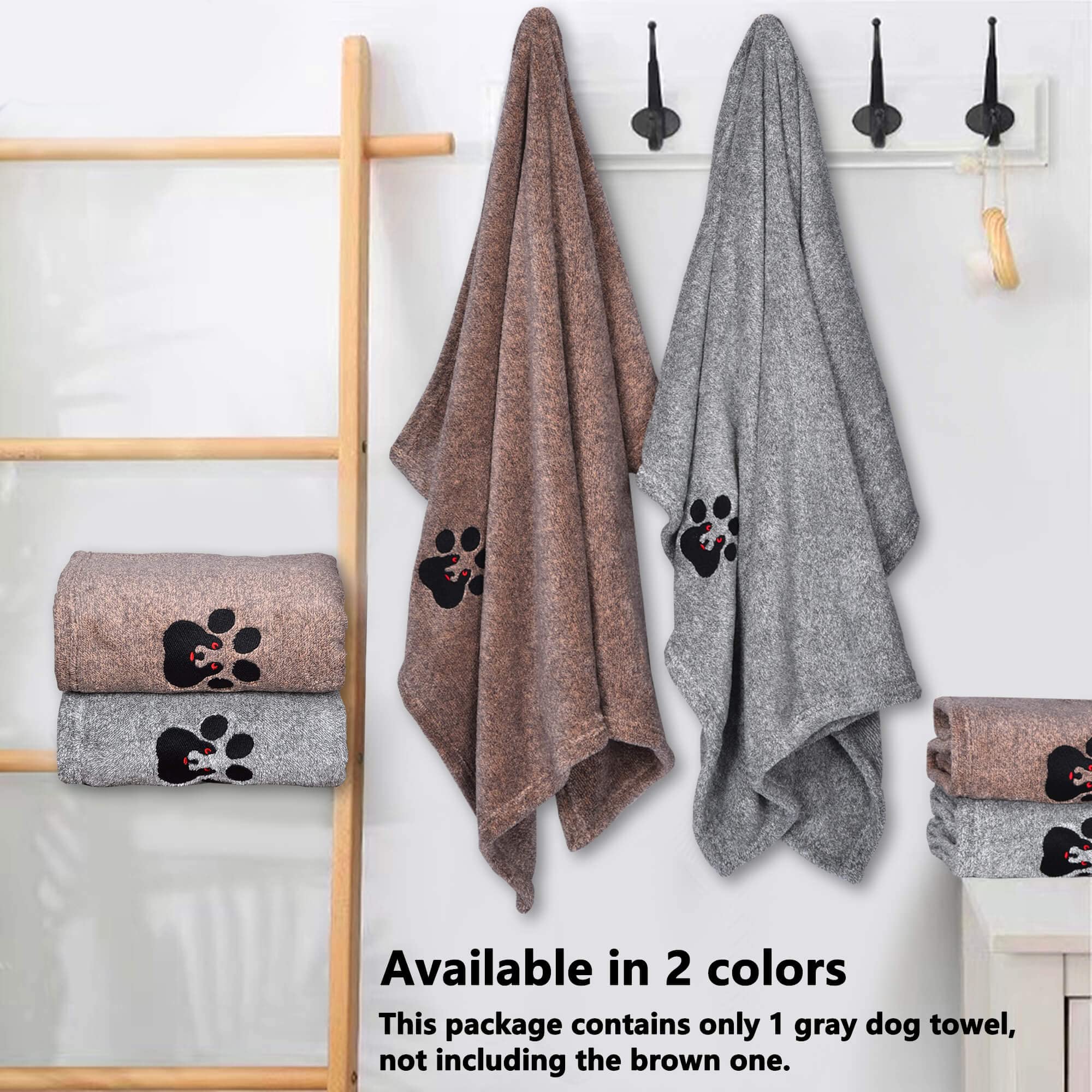 Dogvingpk Dog Towels For Drying Dogs Super Absorbent Soft Microfiber Pet Bath Grooming Towel For Dogs And Cats & Mobile Groomers