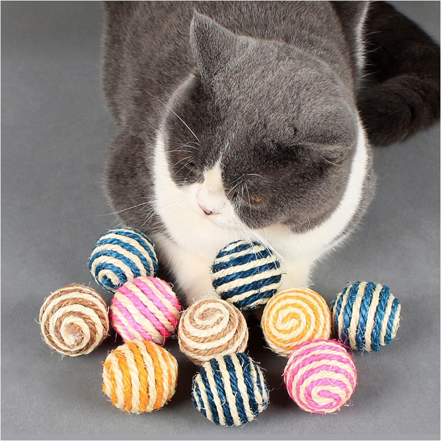Dog Trust Pet Cat Toy Cat Sisal Rope Ball Pet Interactive Toy Cat Chew Teaser Toy Kitten Chase Toy 1Pcs Quality And Creativefash